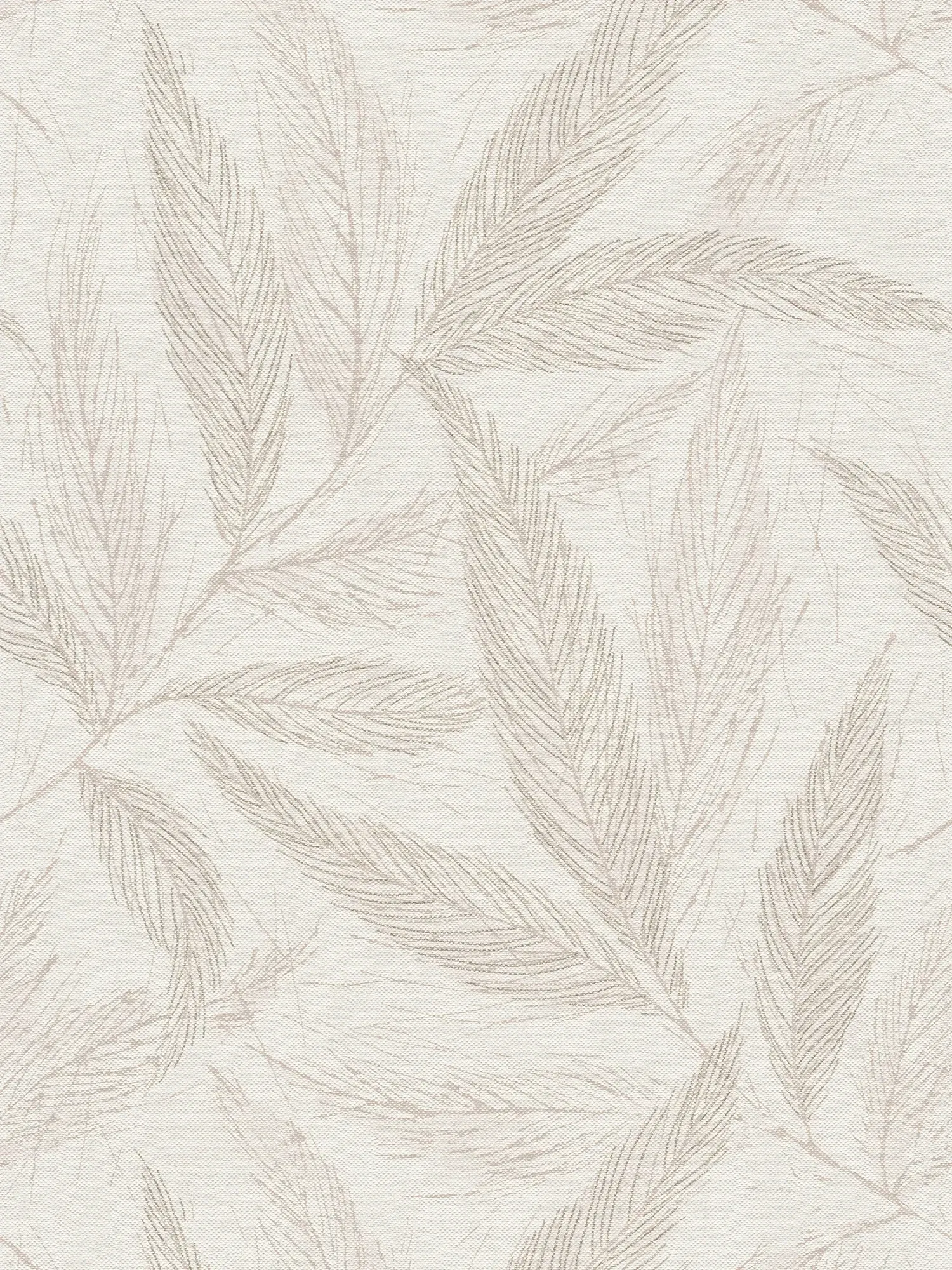         Modern non-woven wallpaper with geometric circle design and glossy look - beige, cream, grey
    