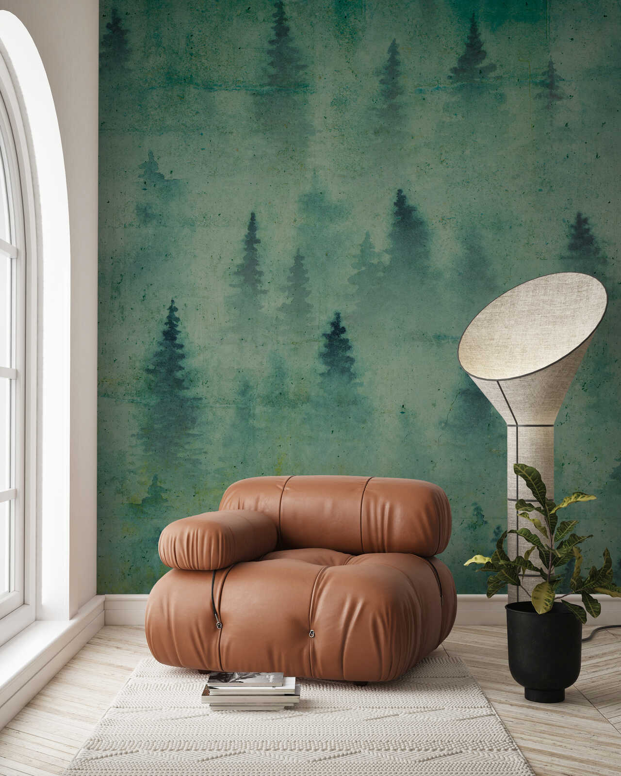 sofa, Lounger, braun, Leder, modern