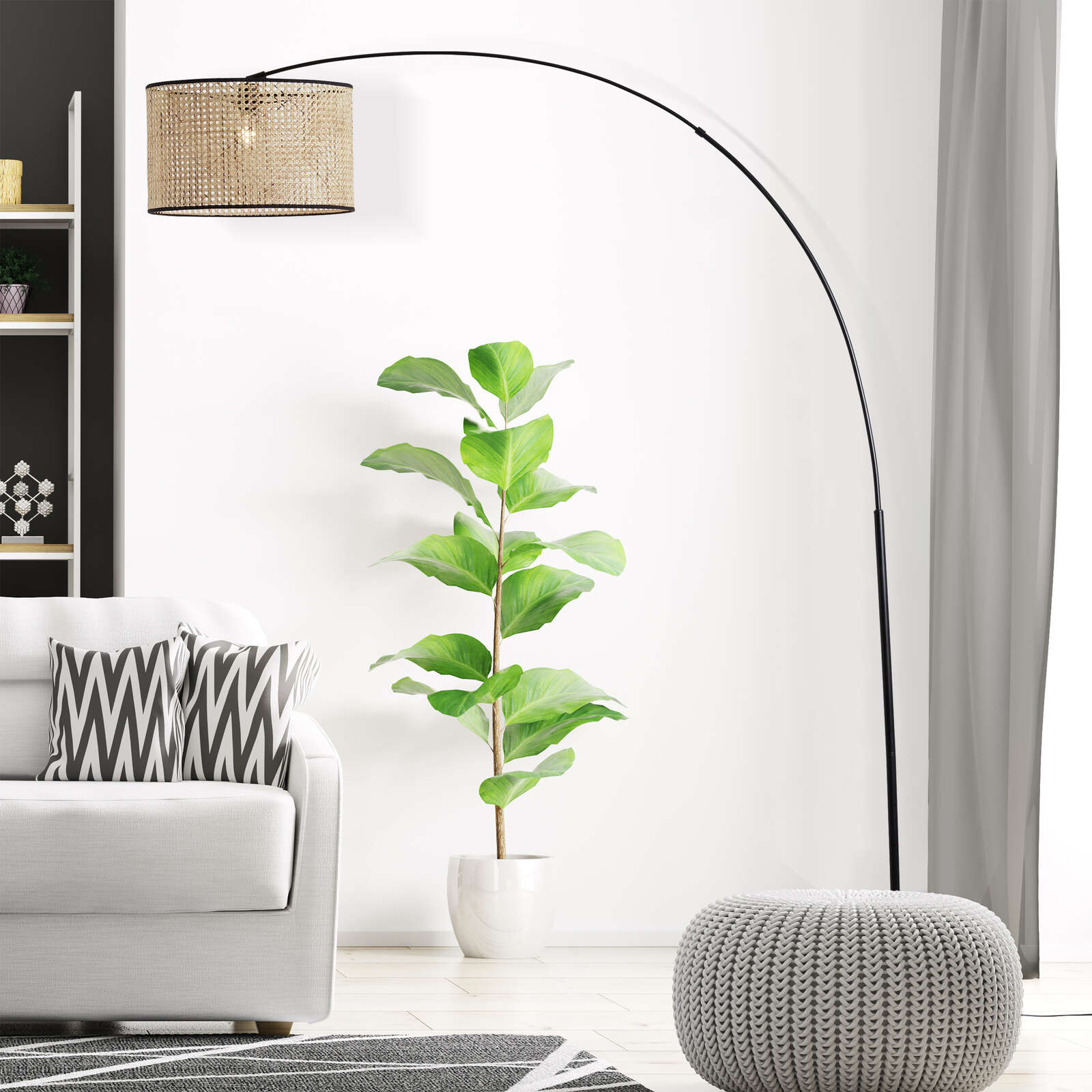 Lampe, Pflanze, Stehlampe