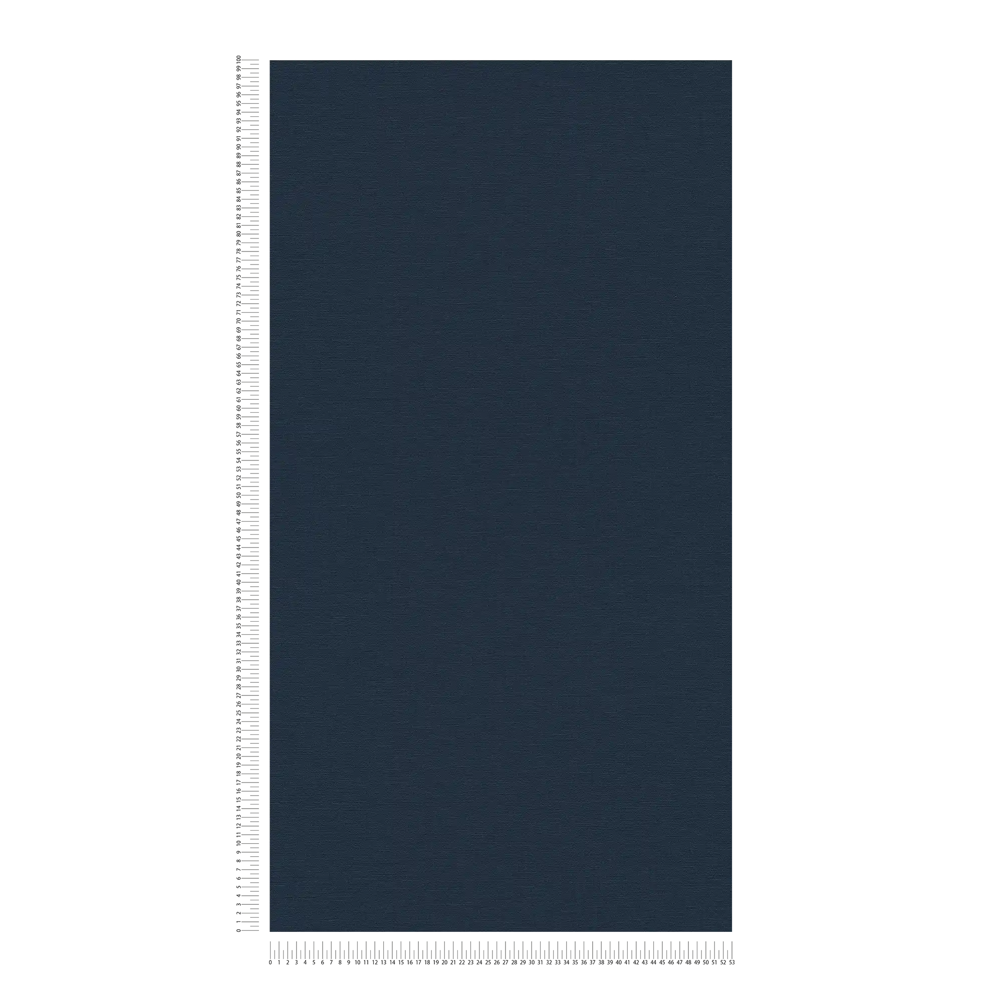 Dunkelblaue Vliestapete mit Leinenoptik – Blau
