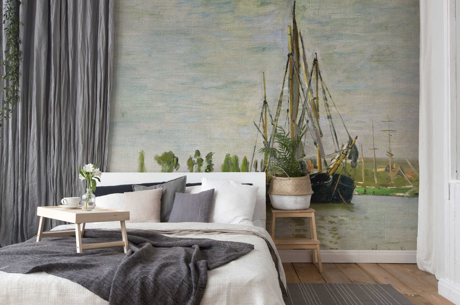             Fototapete "Die Chasse-Marée vor Anker" von Claude Monet
        