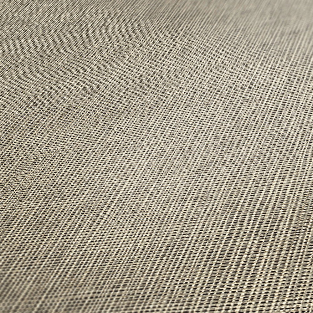             Unitapete im Textil Look mit Silber Metallic Details – Blau, Grau, Silber
        