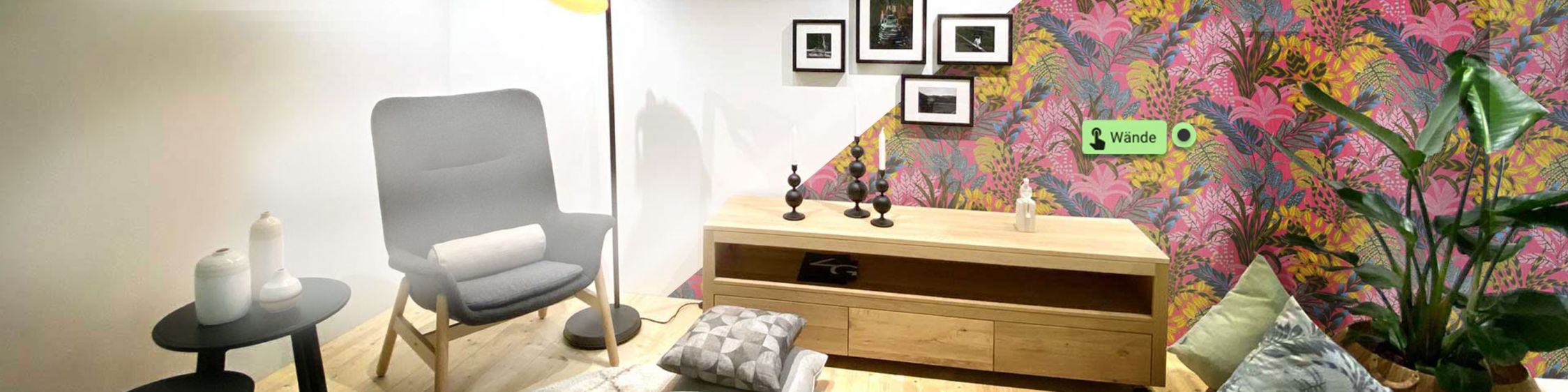 tapisserie numérique avec visualisation de l'espace tester le papier peint