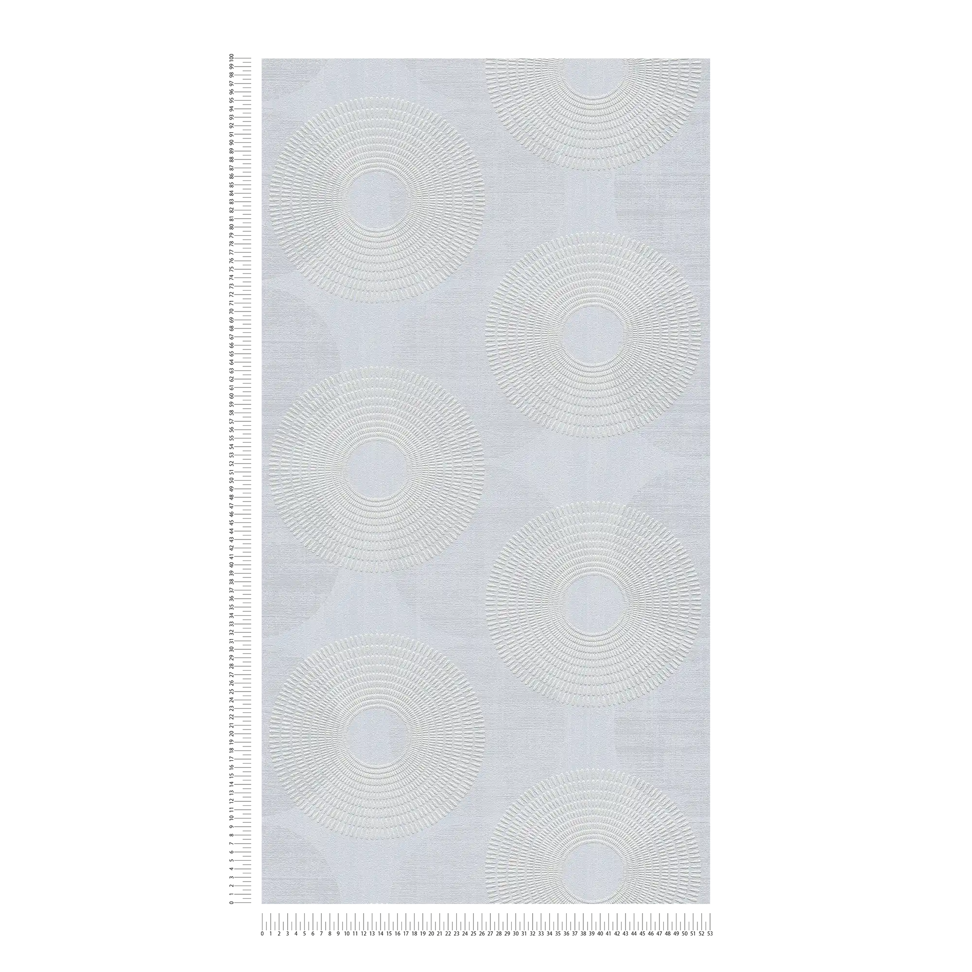             Vliestapete mit geometrischem Design aus Kreisen – Grau
        