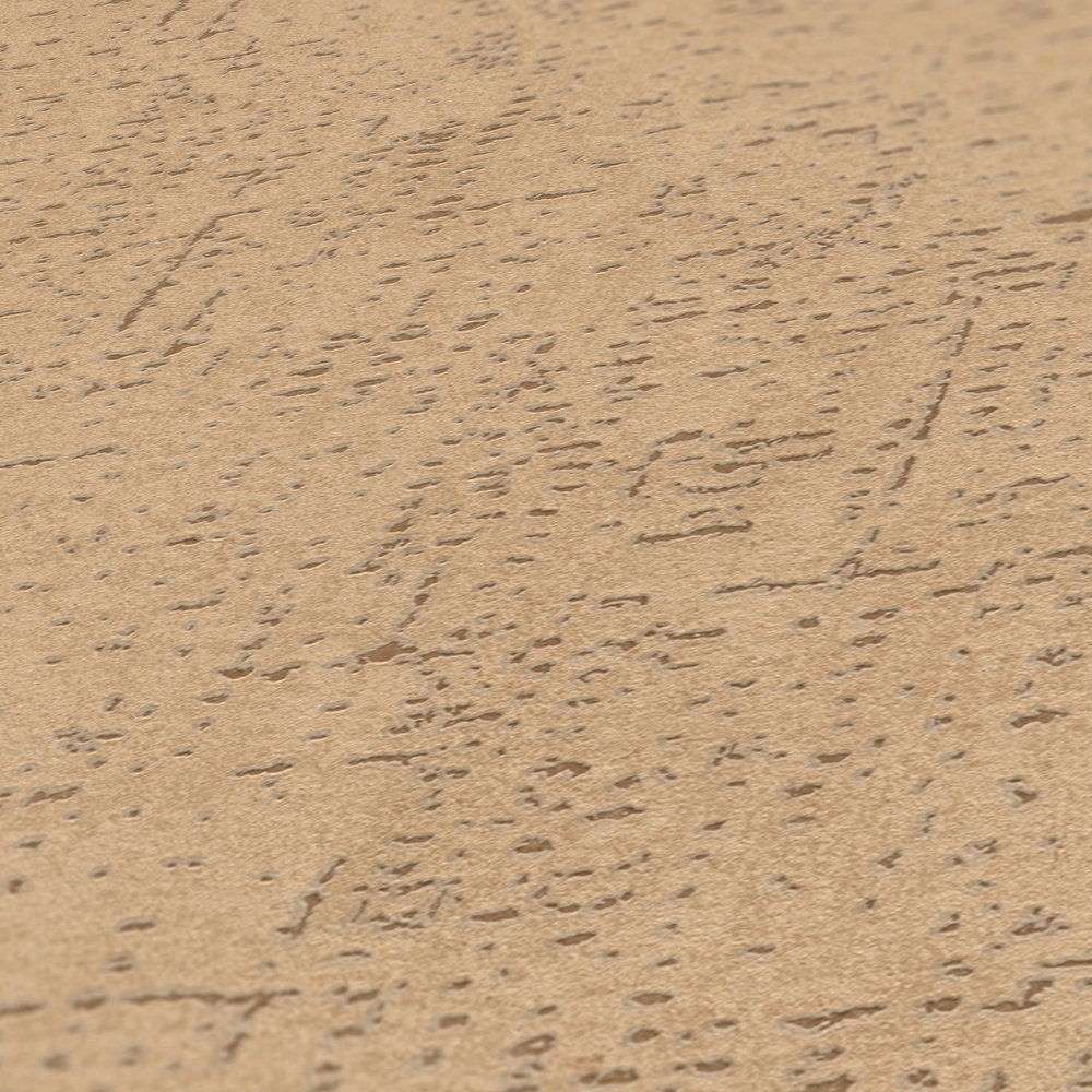             Schraffierte Unitapete im rustikalen Stil – Beige, Braun
        