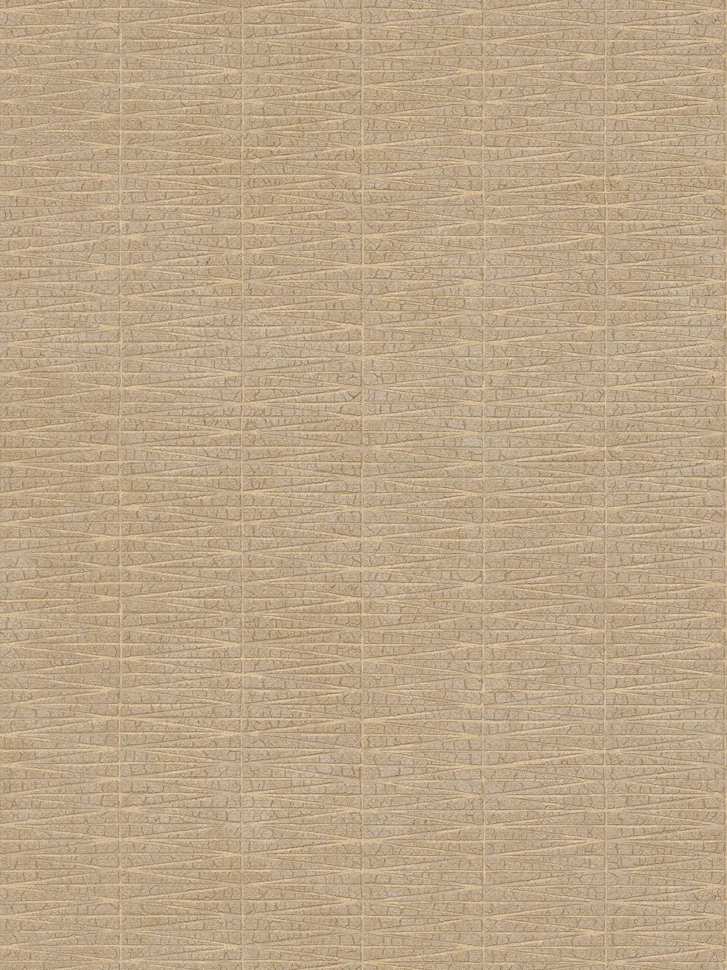         Braune Tapete grafisches Naturdesign – Braun, Metallic
    