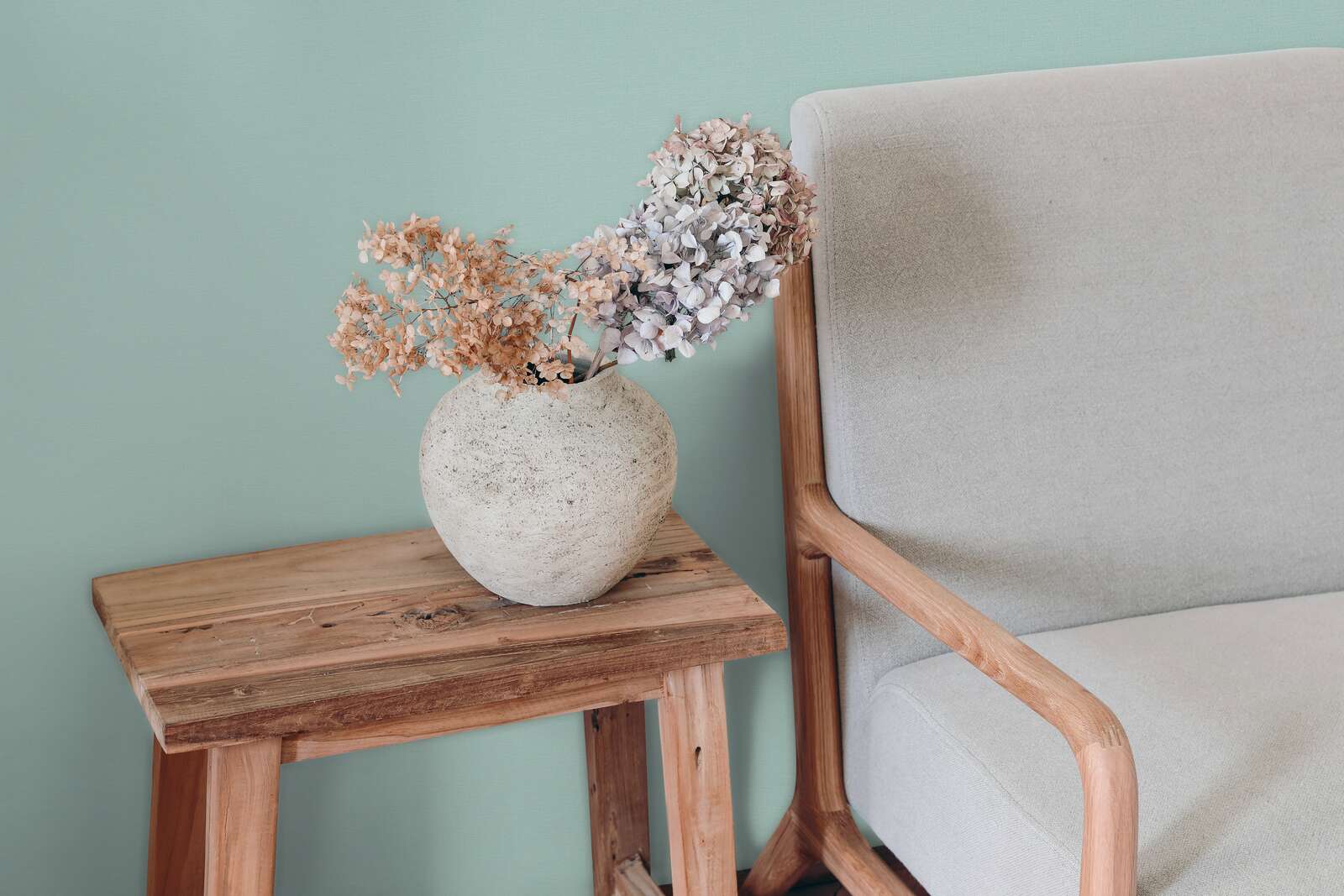 Kissen, Blumen-Arrangement, Mobiliar, Holz, Tabelle