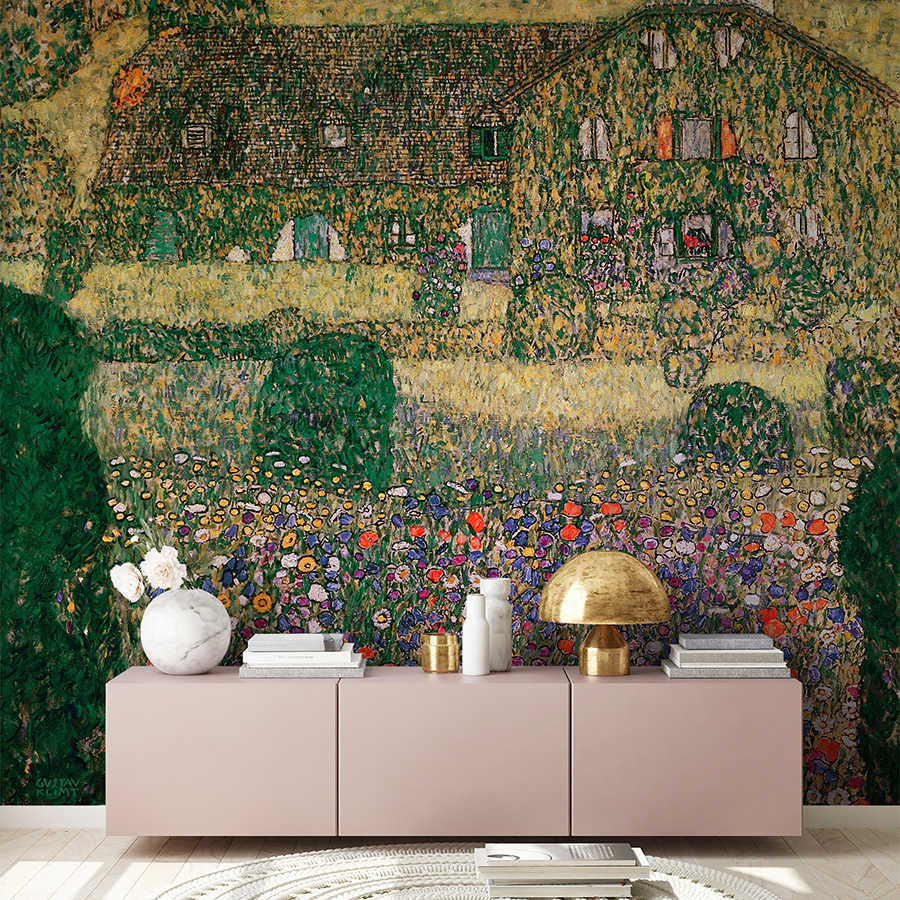 Impressionismus, Garten, Wandbild, Blumenbeet, Sideboard-Dekor