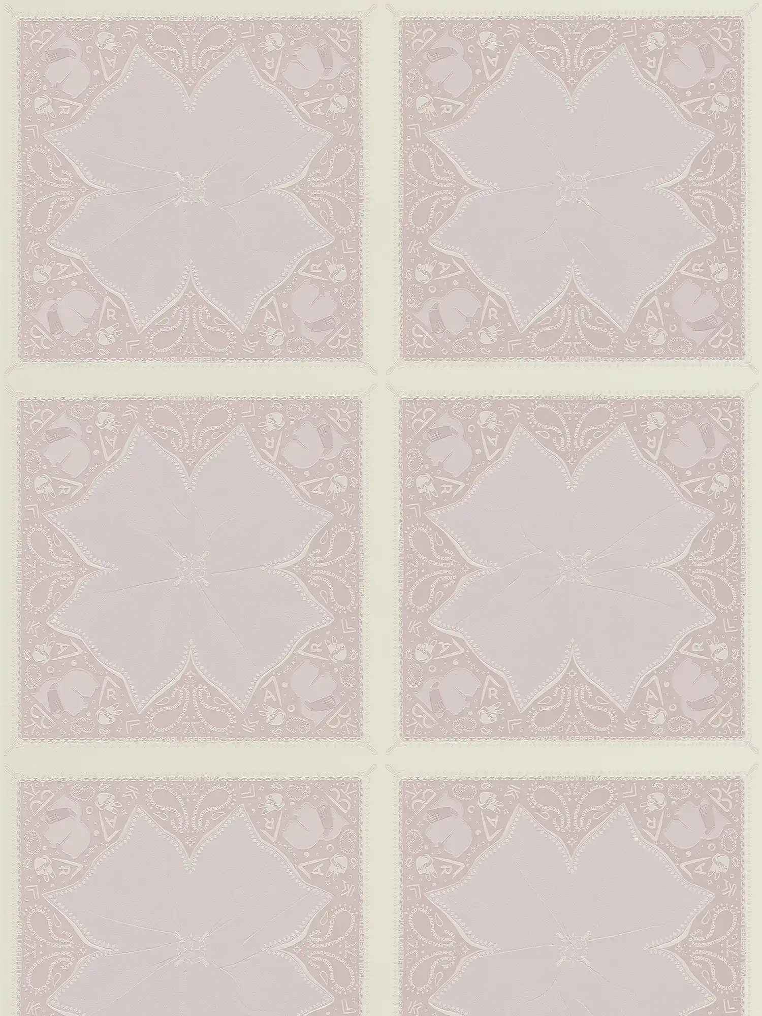         Wallpaper Karl LAGERFELD tie pattern - pink
    