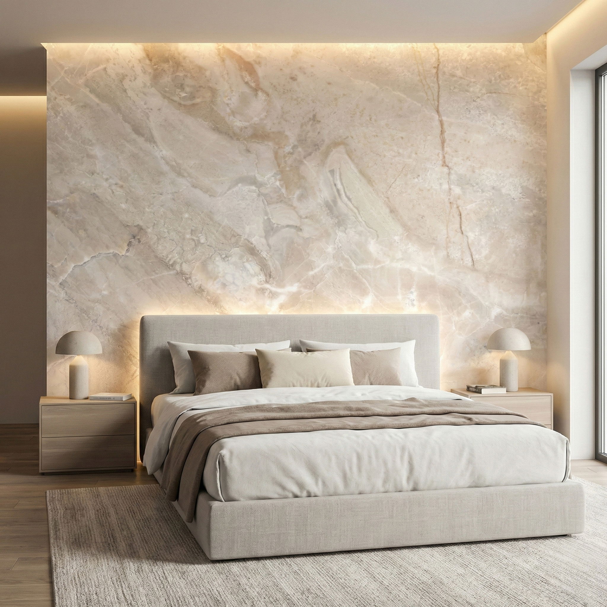 Innenarchitektur, Inneneinrichtung, Kissen, Bett, Mauer