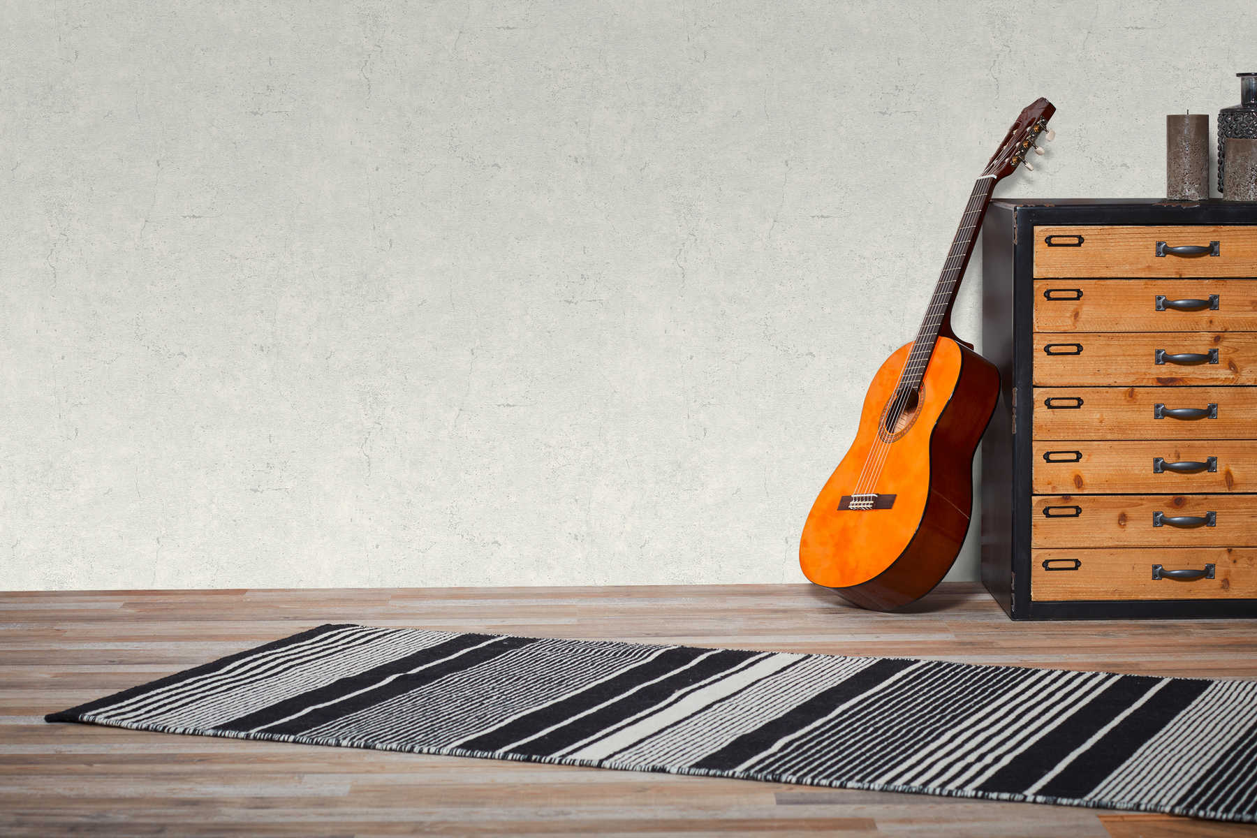             Tapete Betonoptik rustikal im Industrial Style – Hellgrau
        