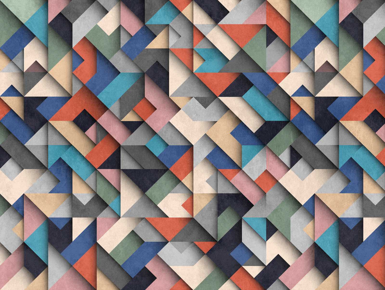             Tapeten Neuheit | 3D Motivtapete mit geometrischem Colour Block Design
        