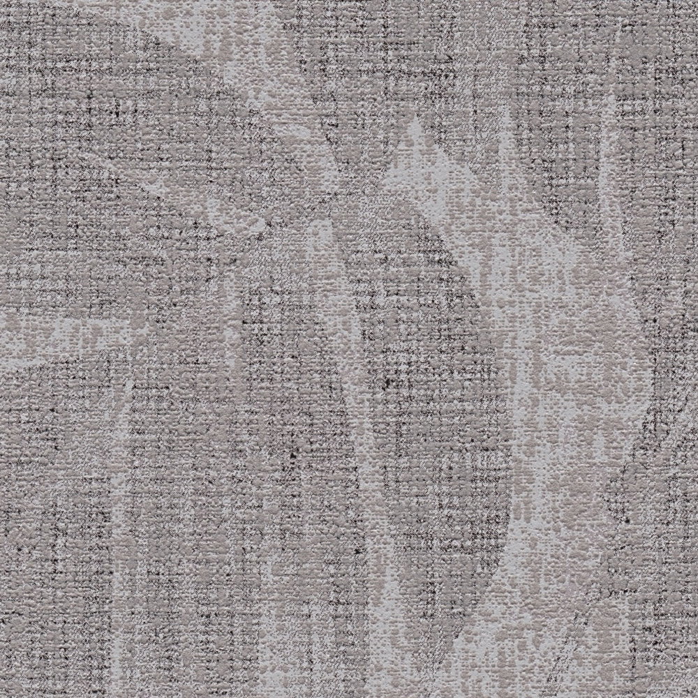 Boho Dschungel-Tapete mit Leinen Optik – Braun, Grau, Beige
