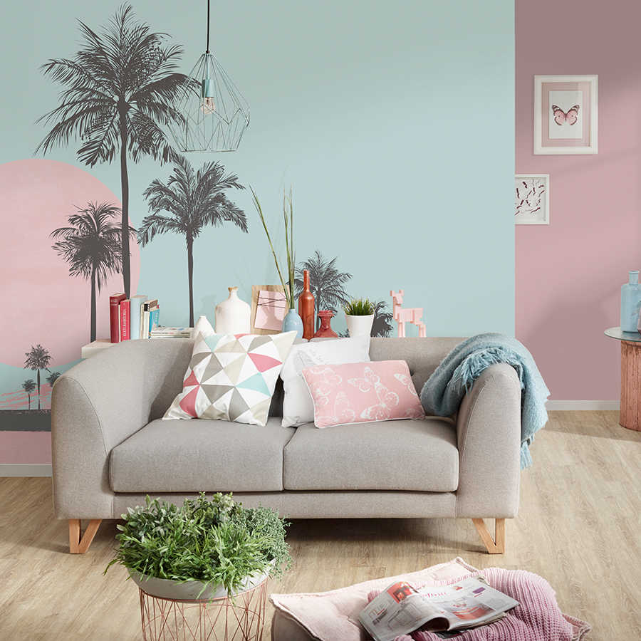 Wohnzimmer, Sofa, Kissen, Dekoration, Pflanzen