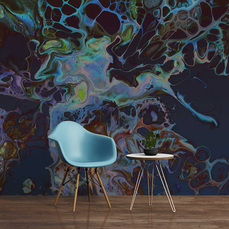 Sessel, Freischwebend, Sessel aus Kunststoff, Modell: Lounge, Raumdeko Wandbild