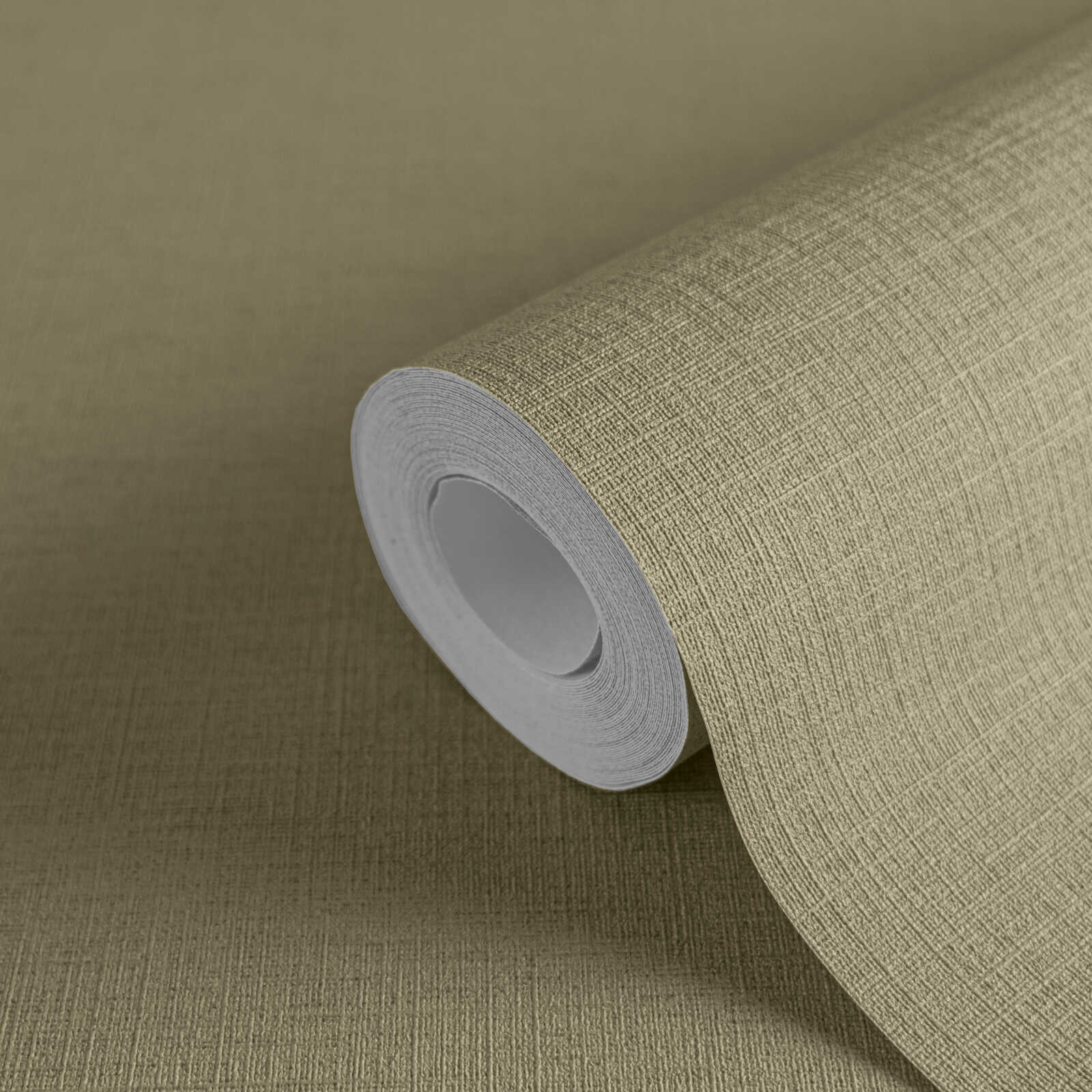Unitapete in Textil-Optik – Grün