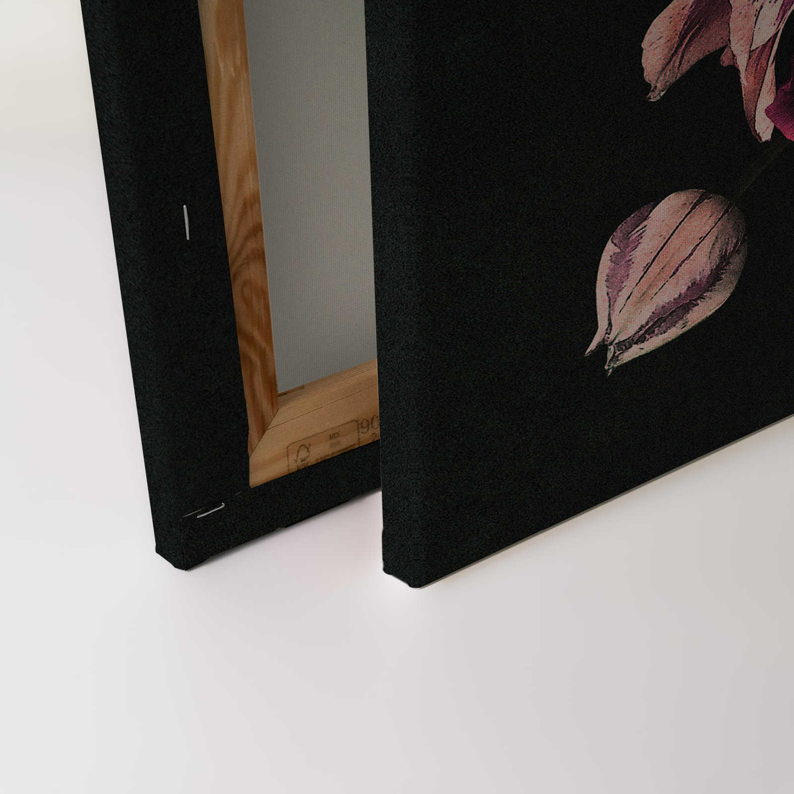             Drama queen 3 - Canvas schilderij romantisch boeket bloemen - Kartonnen structuur - 0.90 m x 0.60 m
        