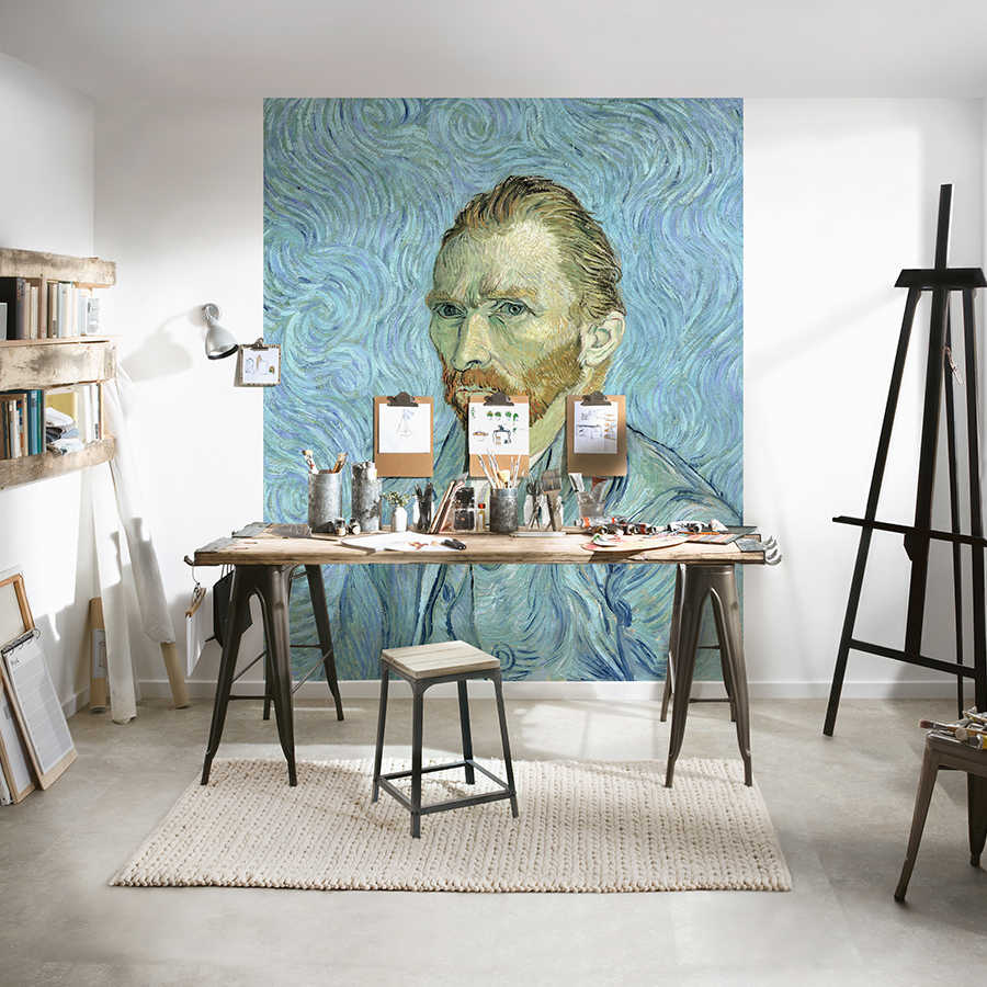         Self Portrait" mural by Vincent van Gogh
    