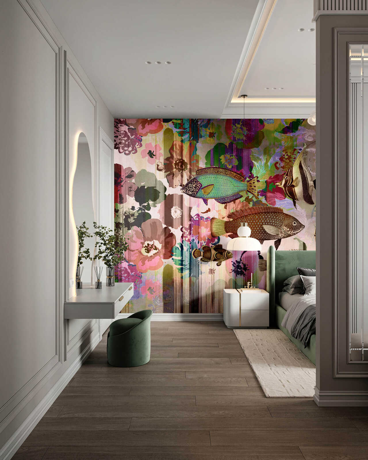 Drinnen, Innenarchitektur, Inneneinrichtung, Fische, Leben im Meer