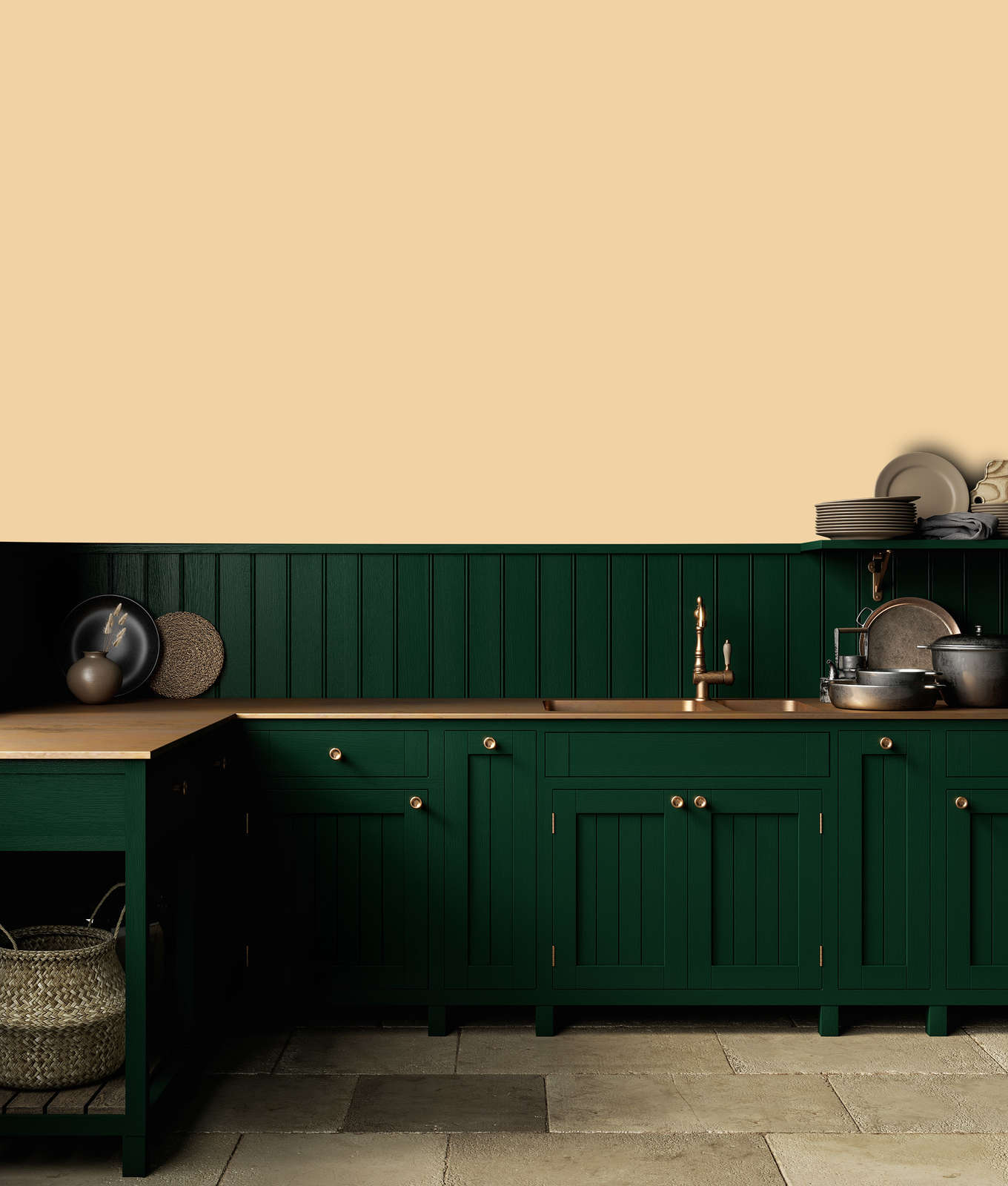             Premium Wandfarbe warmes Hellbeige »Beige Orange/Sassy Saffron« NW810 – 1 Liter
        