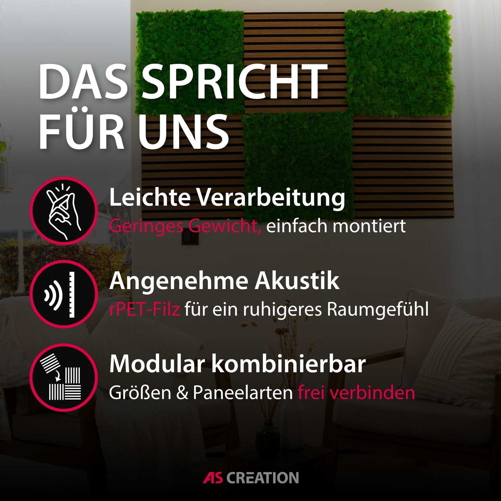 wandtattoo, wohntextil, deko, modular, akustik