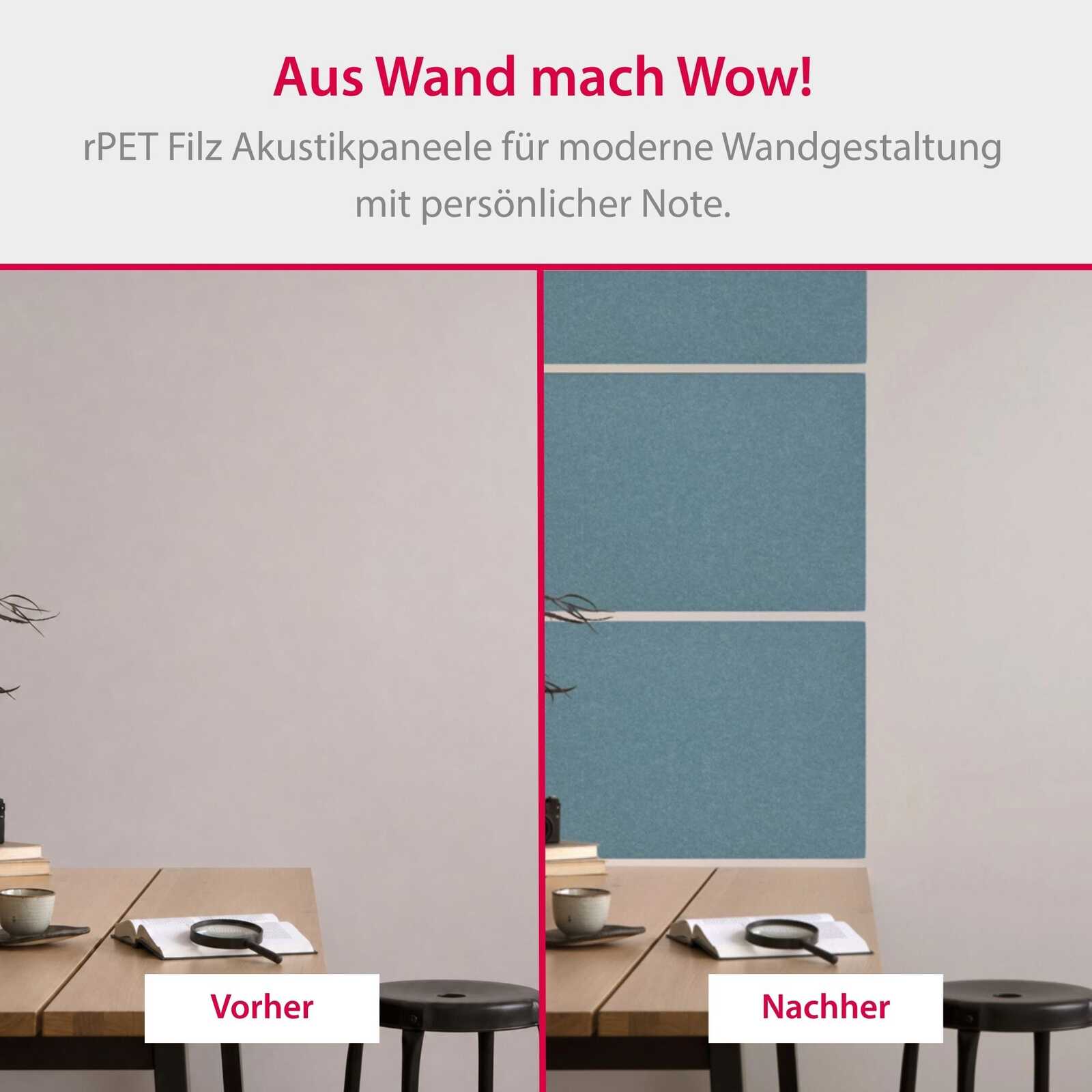 akustikplatte, wandverkleidung, blaue paneele, bürodekor, tischanordnung