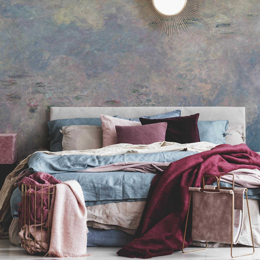bettwäsche, bett, kissen, decken, wandbildhafte-rose-live
