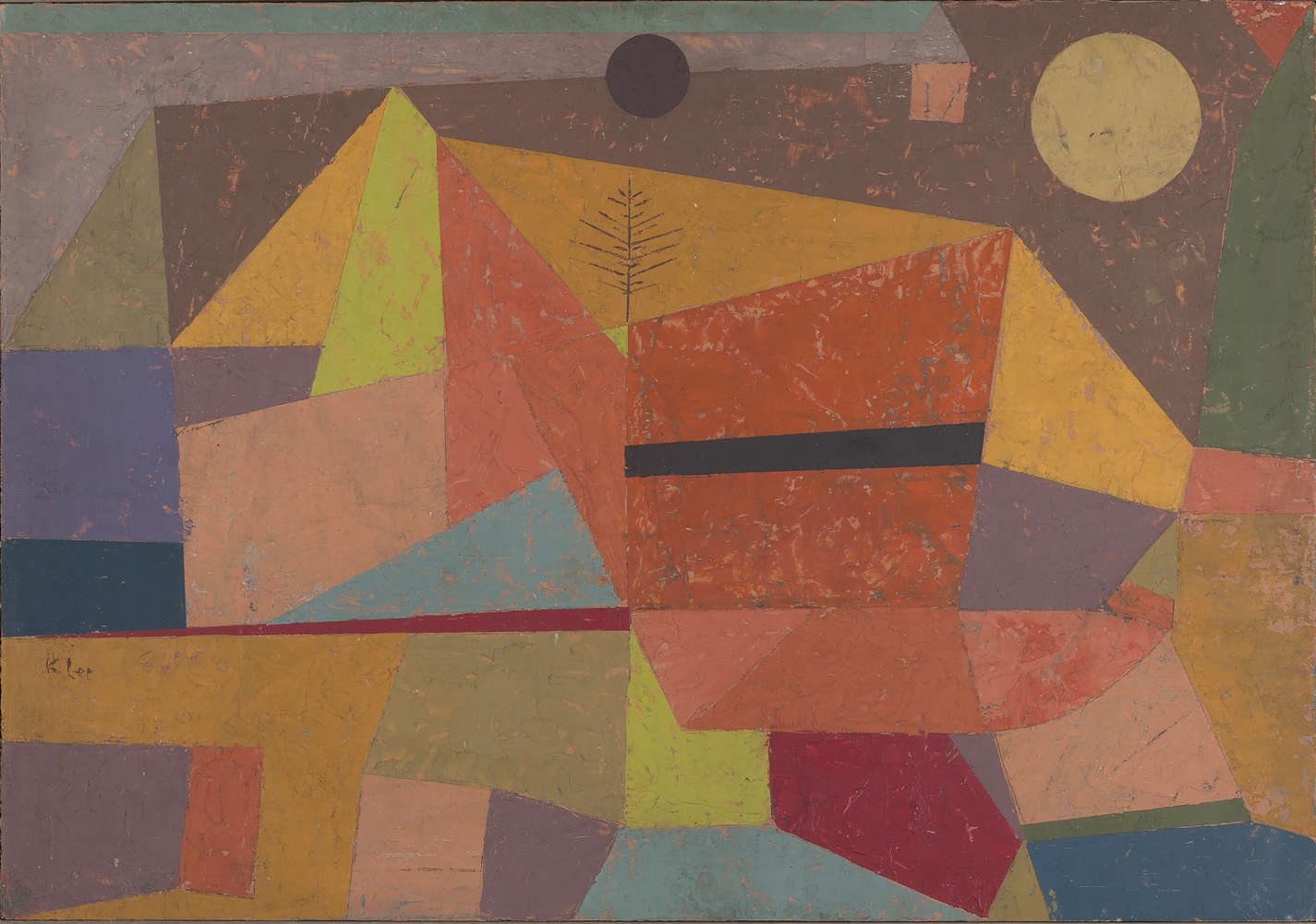             Fototapete 'Heitere Gebirgslandschaft' von Paul Klee
        