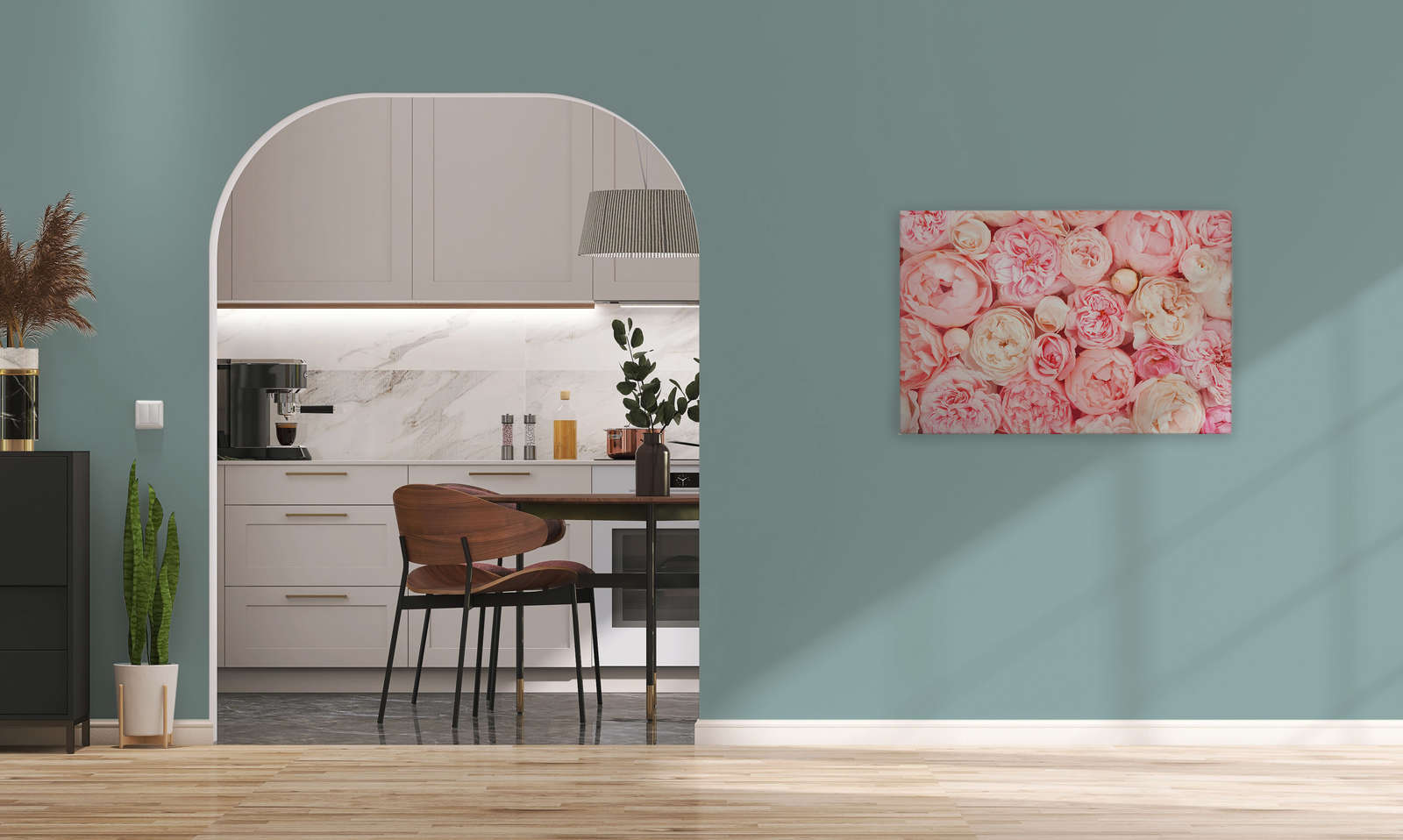 Leinwand mit Rosen Motiv – 0,90 m x 0,60 m
