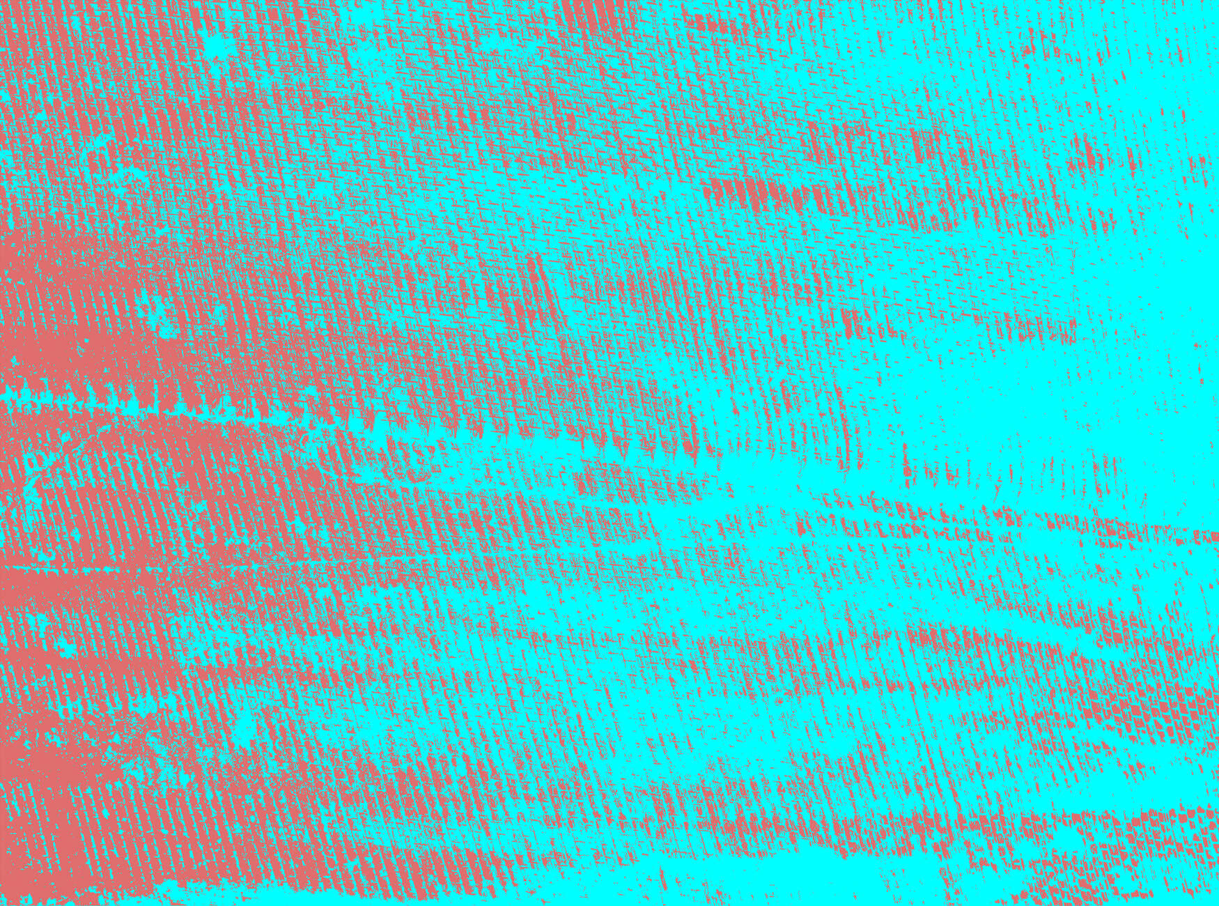             Fototapete 'Aqua Flame' – Ein lebhaftes Farbspiel für jedes Zimmer, glatt – Türkis, Rot
        