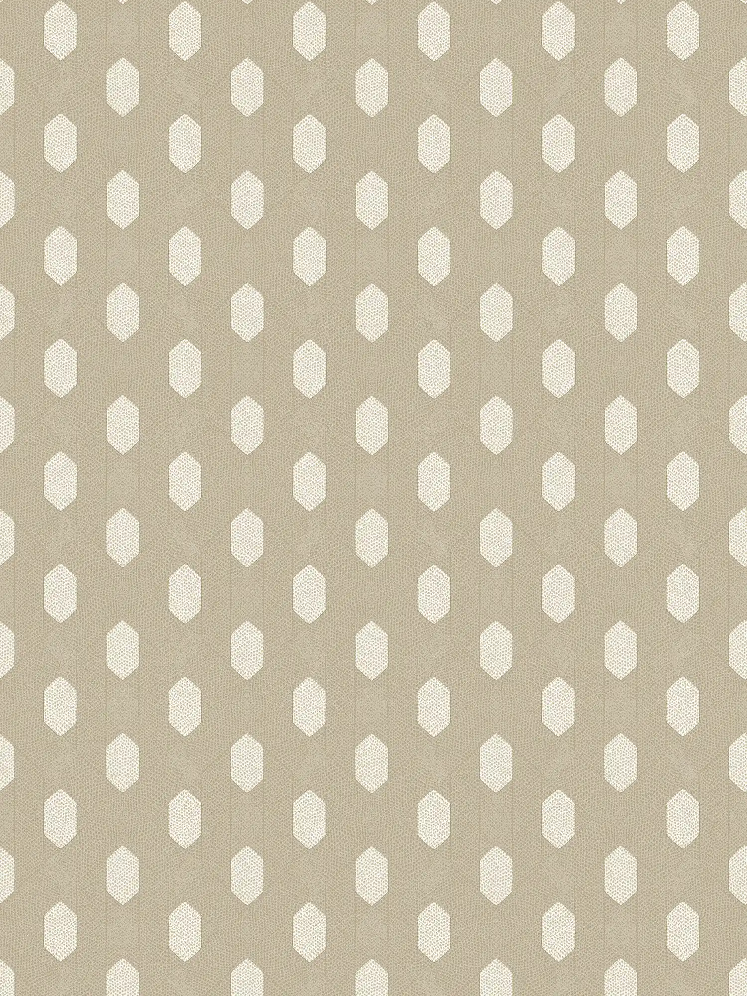         Beige Vliestapete geometrisches Muster – Creme, Gold, Beige
    