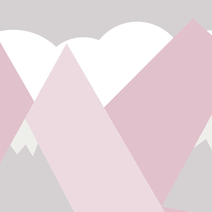 geometrische muster, berge, puzzle-form, pastellfarben, dachige formen