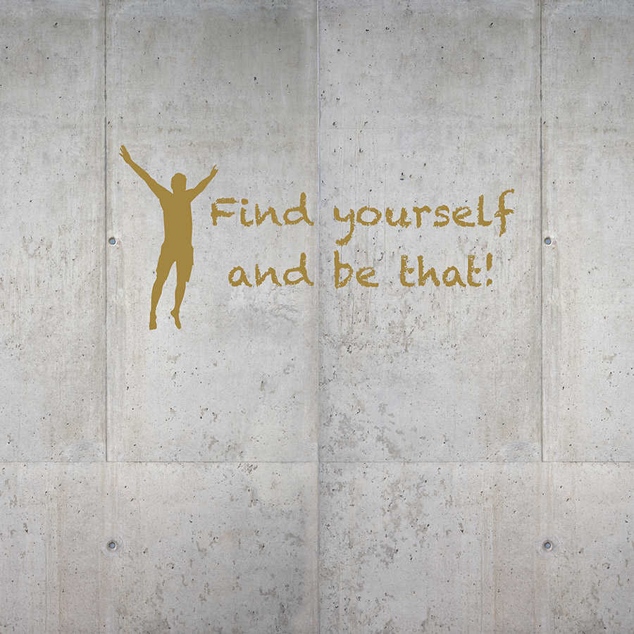         papier peint en papier mur en béton avec inscription - Premium Glattvlies
    