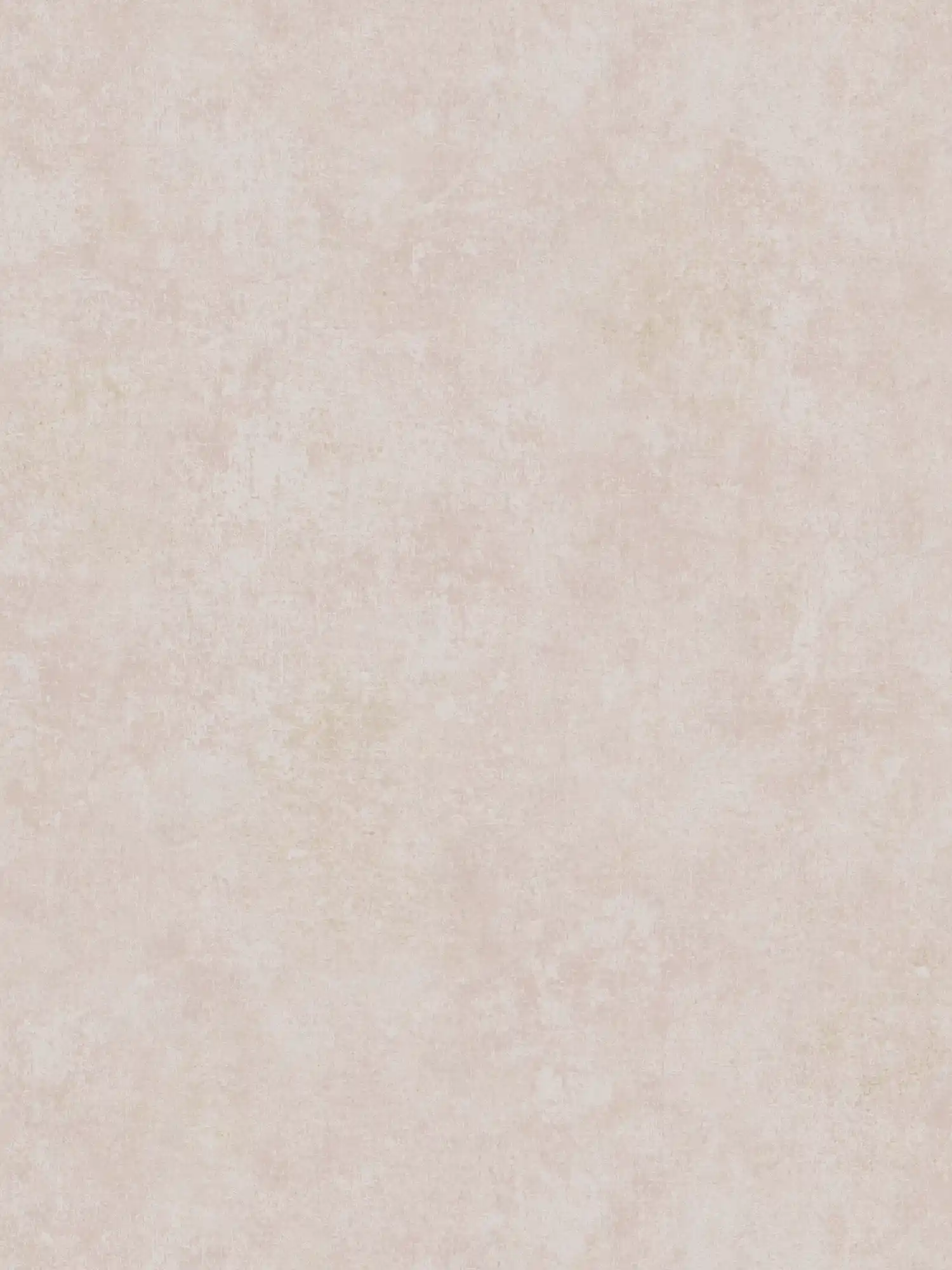 Vliestapete Uni Putzoptik, Used & Retro Design – Rosa, Creme