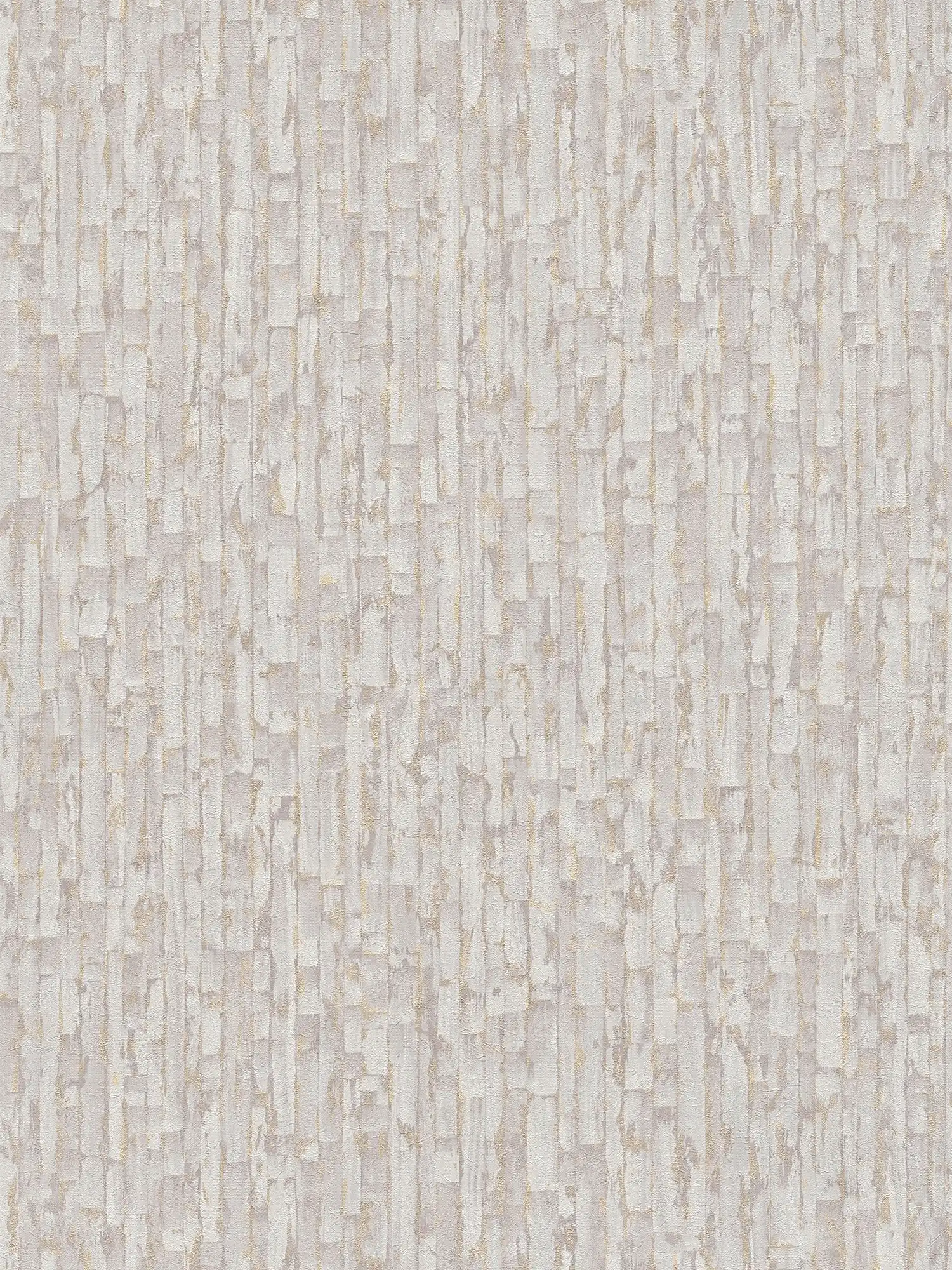         Stilvolle Vliestapete mit moderner Weboptik – Grau, Gold, Metallic
    