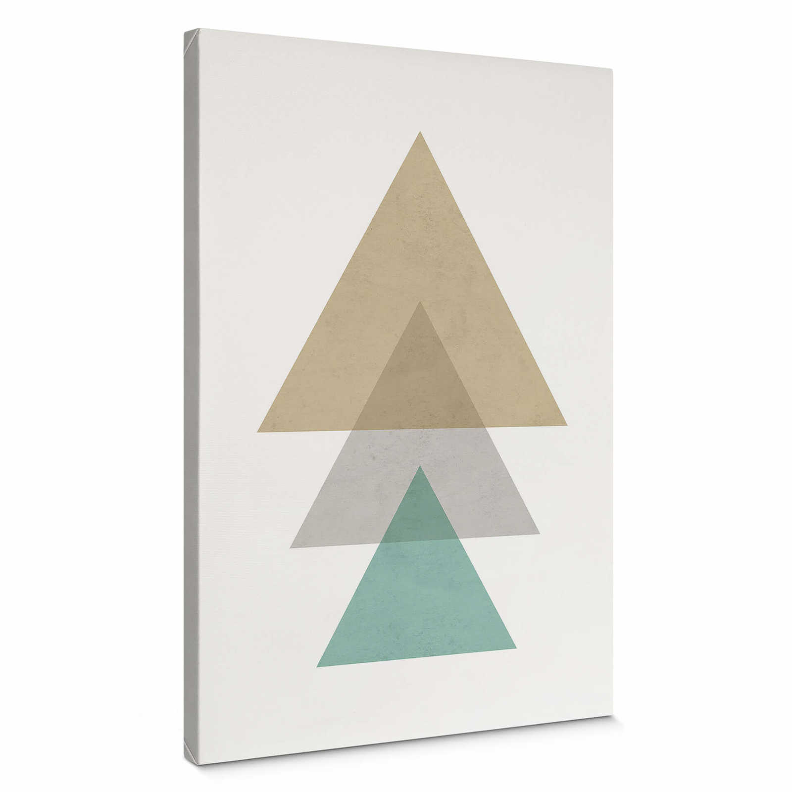             Leinwandbild Muster aus Dreiecken – 0,50 m x 0,70 m
        