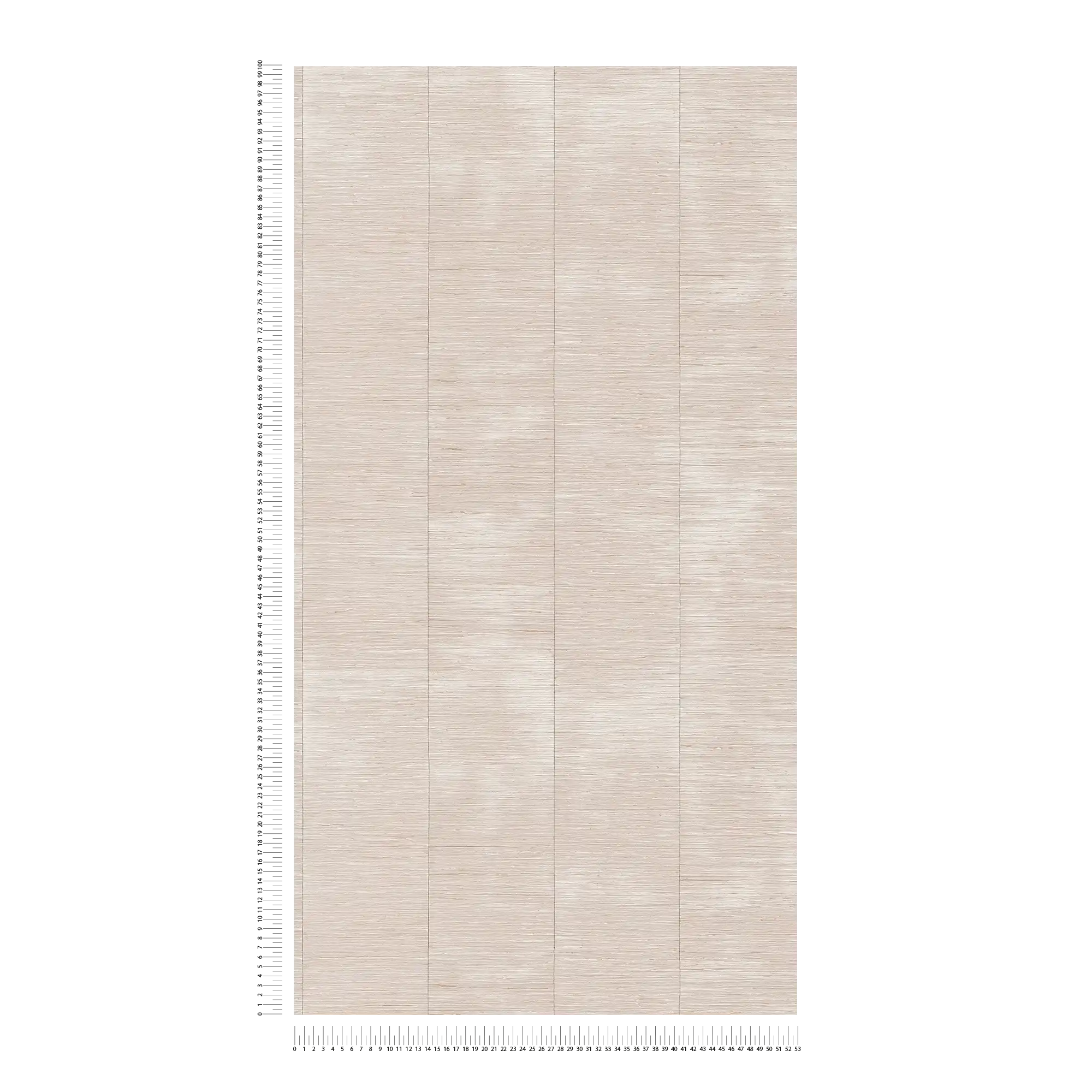 Daniel Hechter Vliestapete mit abstrakter Bambus Optik in schlichtem Farbton – Beige, Grau, Silber