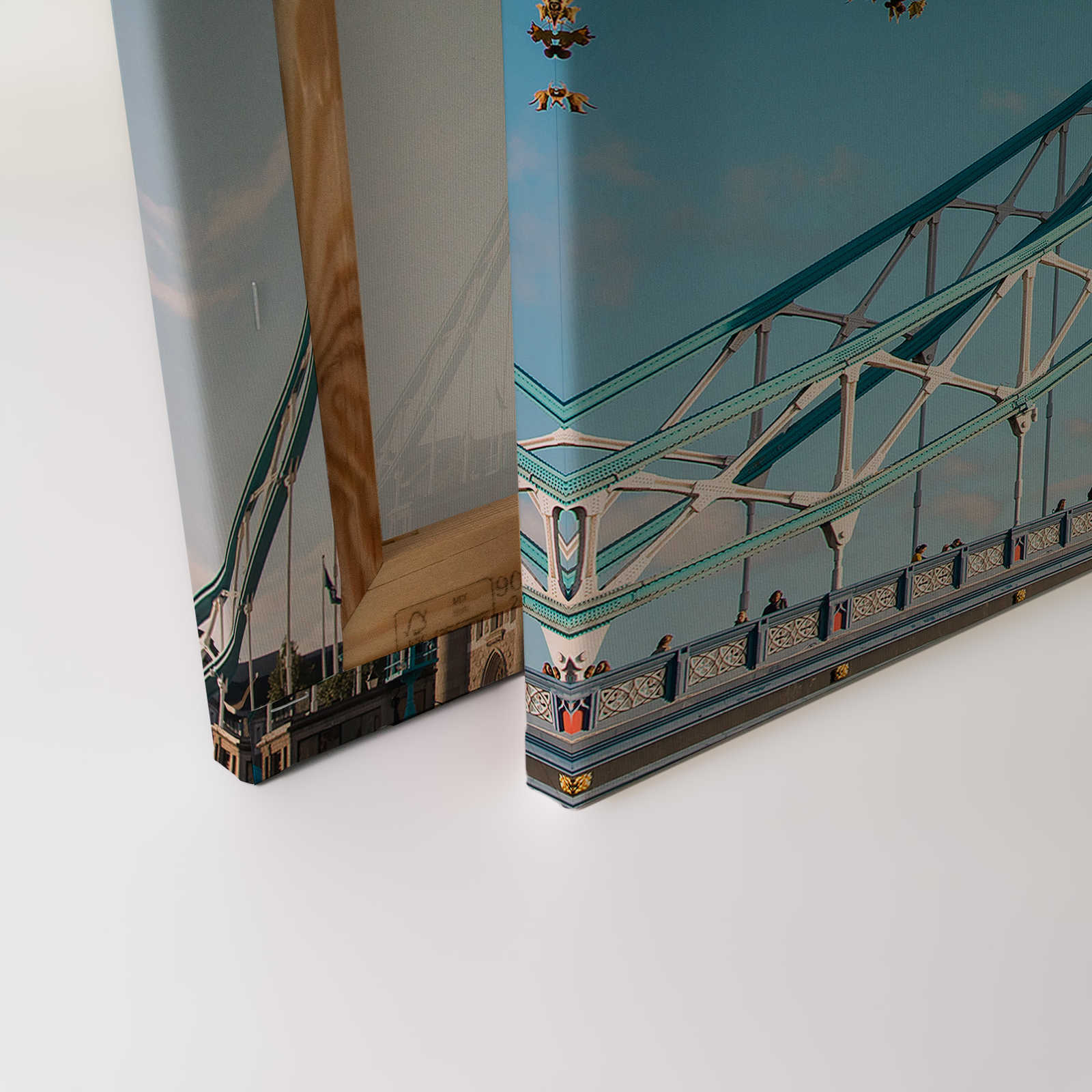             Leinwandbild mit London Bridge bei sonnigem Wetter – 0,90 m x 0,60 m
        