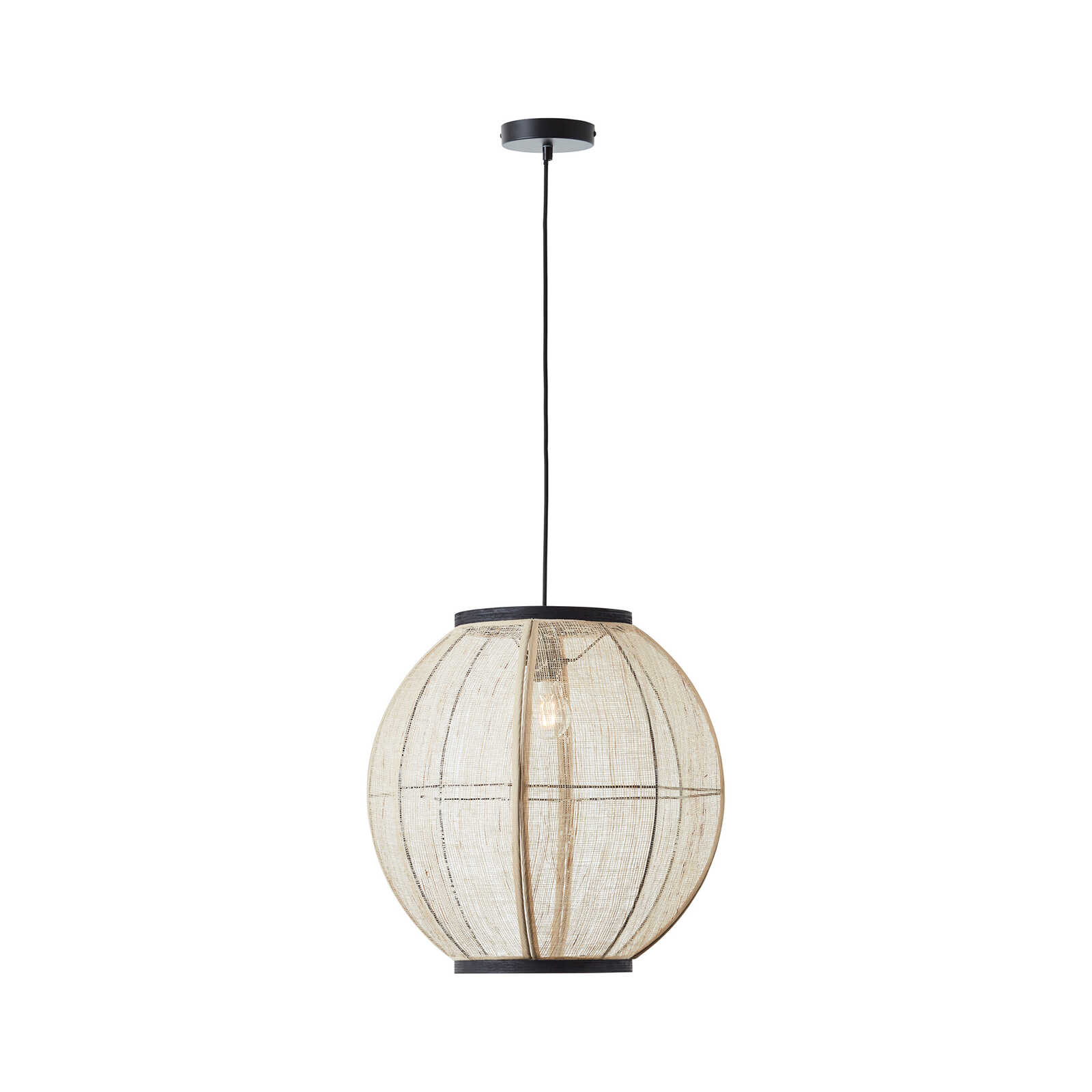         Textile pendant light - Paula 4 - Brown
    