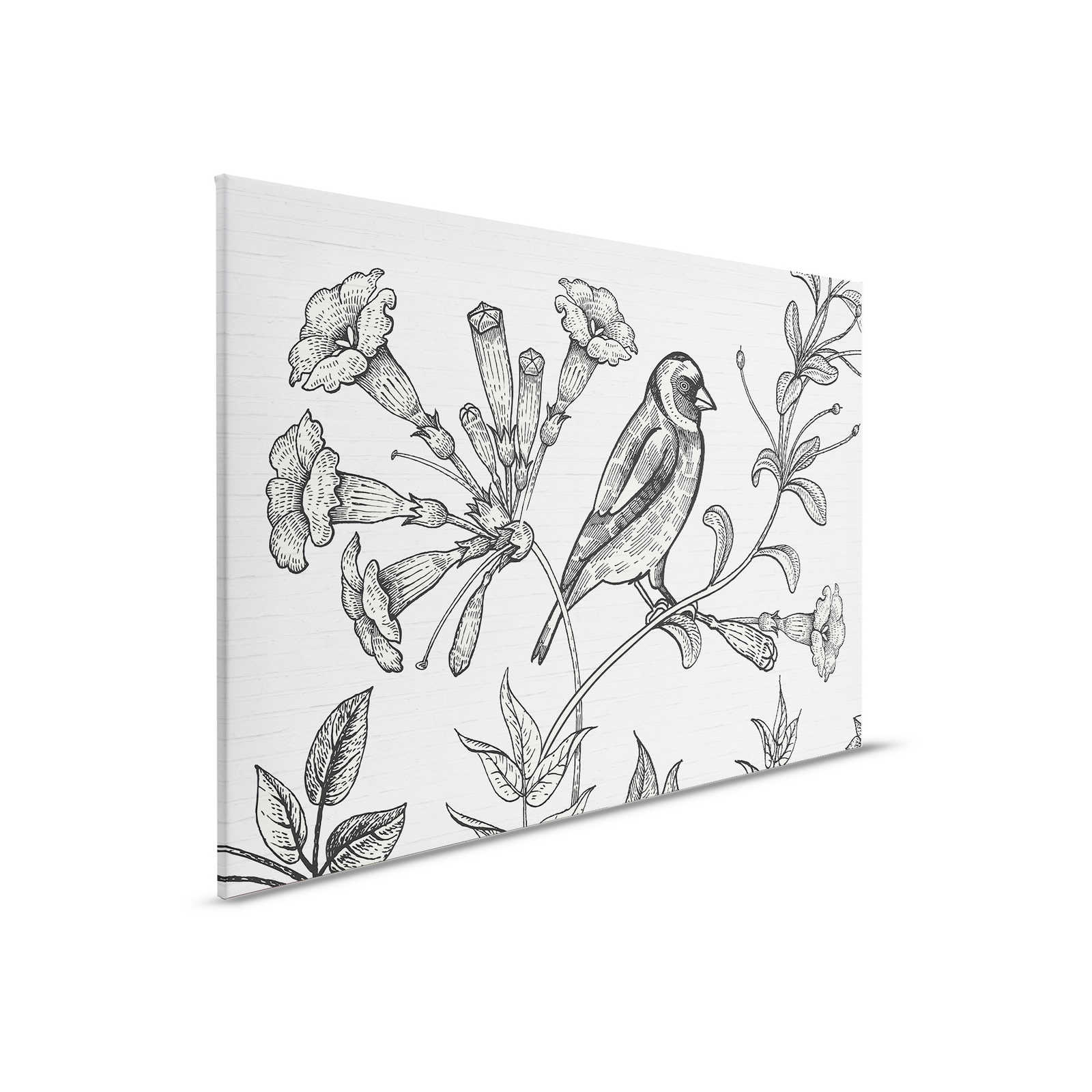         Mur de pierre toile avec dessin de la nature dans le style de dessin - 0,90 m x 0,60 m
    