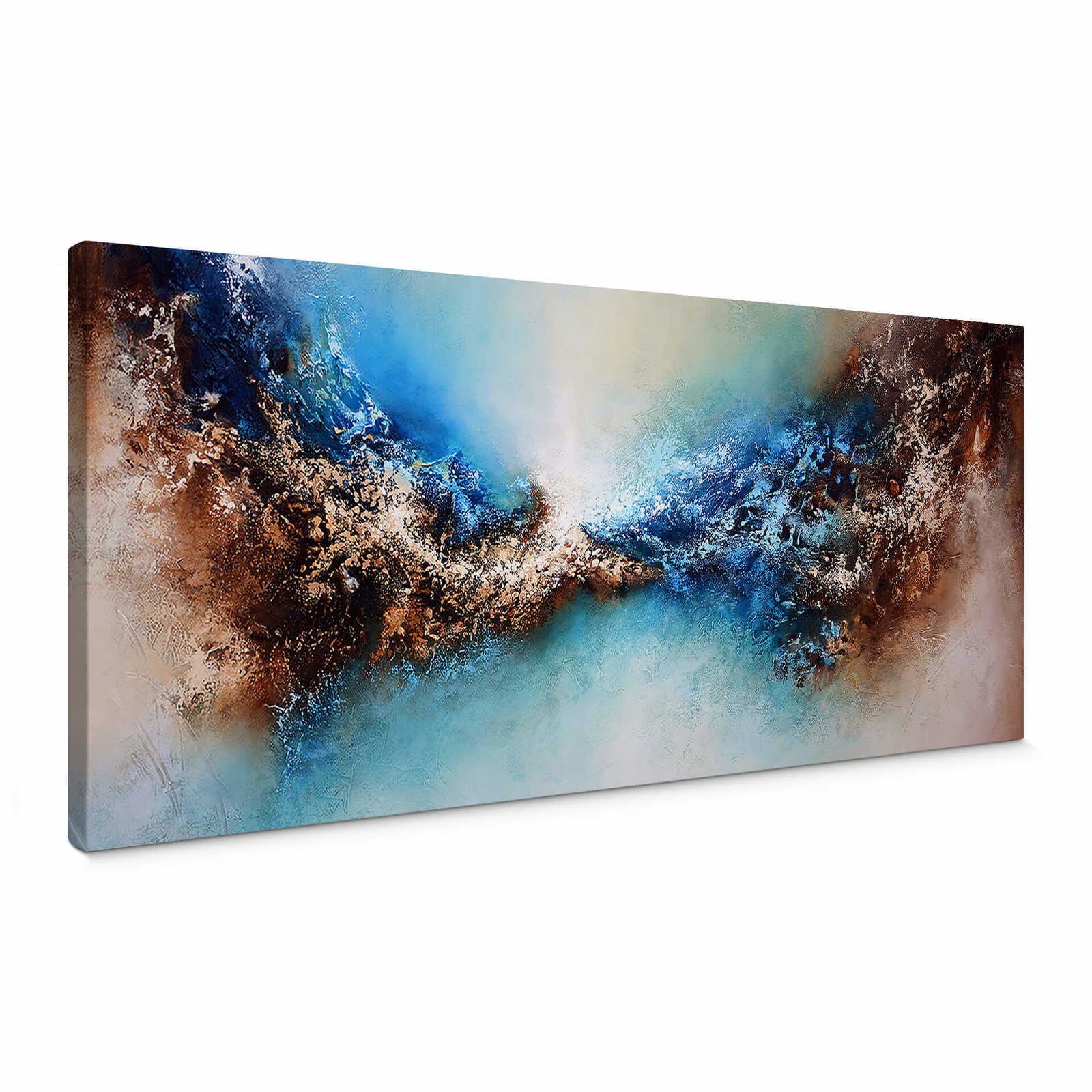        Tableau panoramique Fedrau "Blended 02" Galaxie en bleu, marron, blanc - 1,00 m x 0,40 m
    