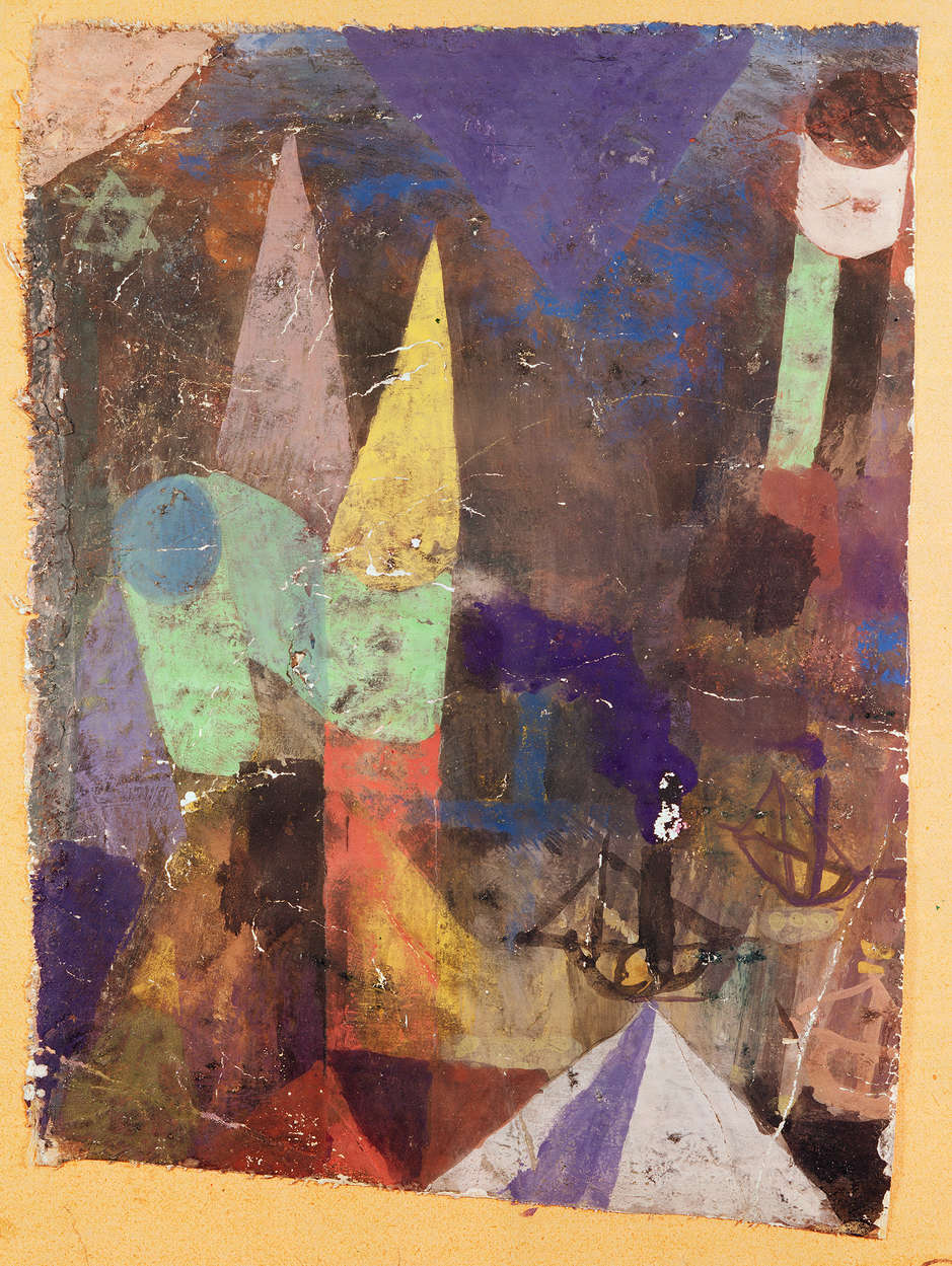             Fototapete 'Hafenbild nachts' von Paul Klee
        
