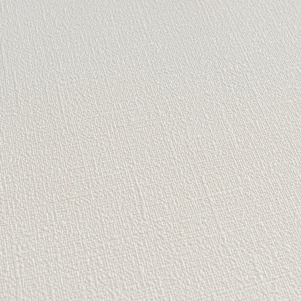             Creme Tapete unifarben & matt mit Strukturmuster
        