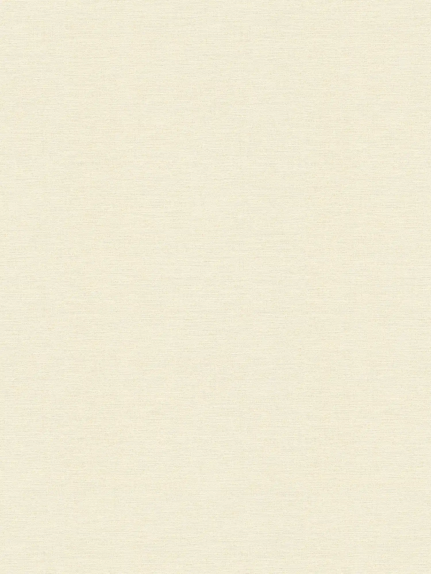 Crème beige vliesbehang met textielstructuur