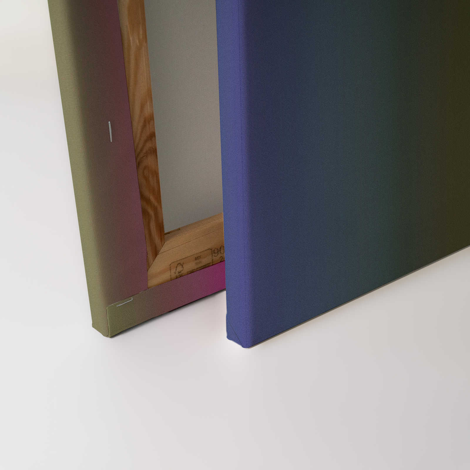             Over the Rainbow 3 - Leinwandbild buntes Farbspektrum mit Neon-Pink – 0,90 m x 0,60 m
        