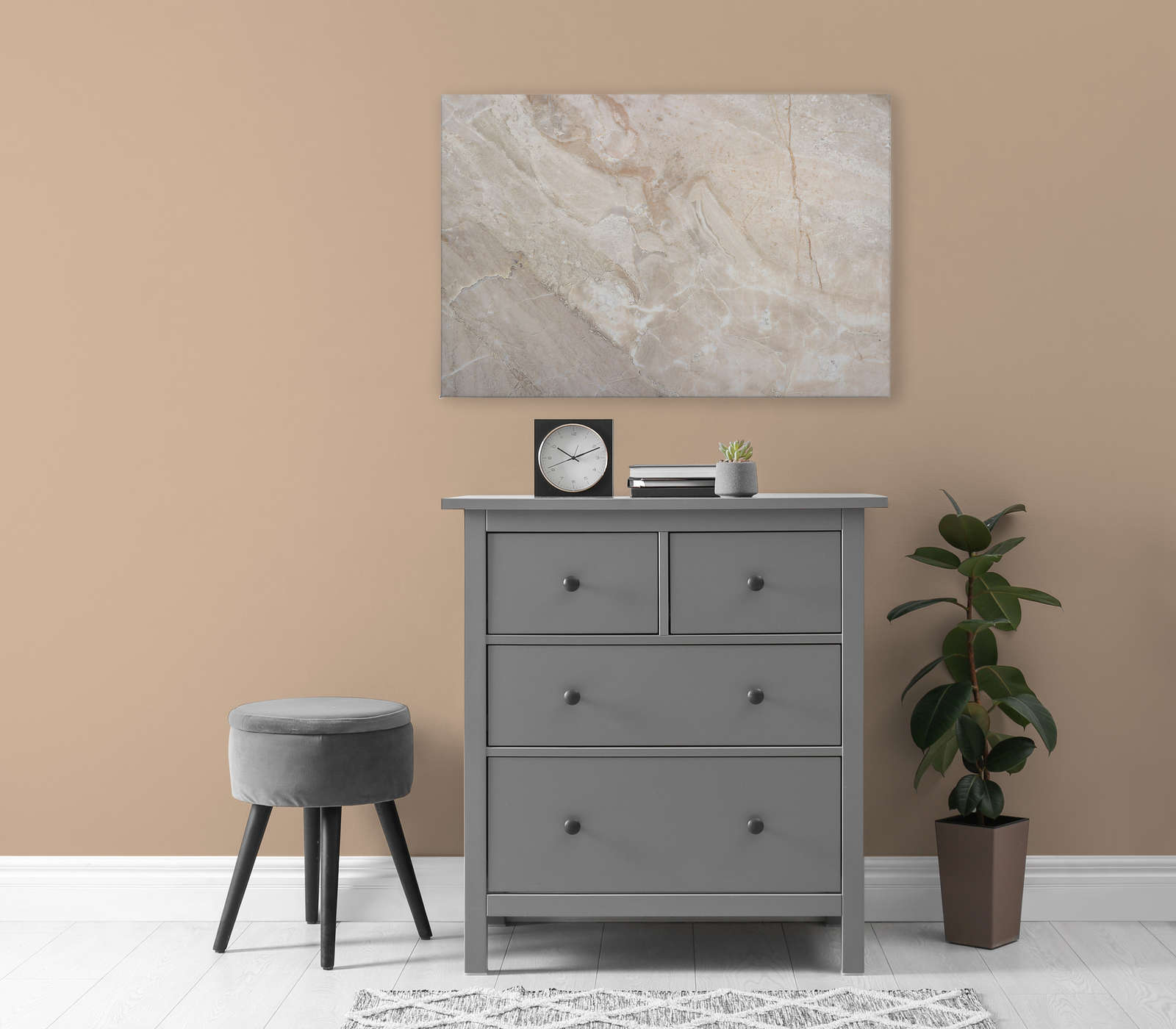             Leinwandbild mit Marmor-Optik Close-Up – 0,90 m x 0,60 m
        