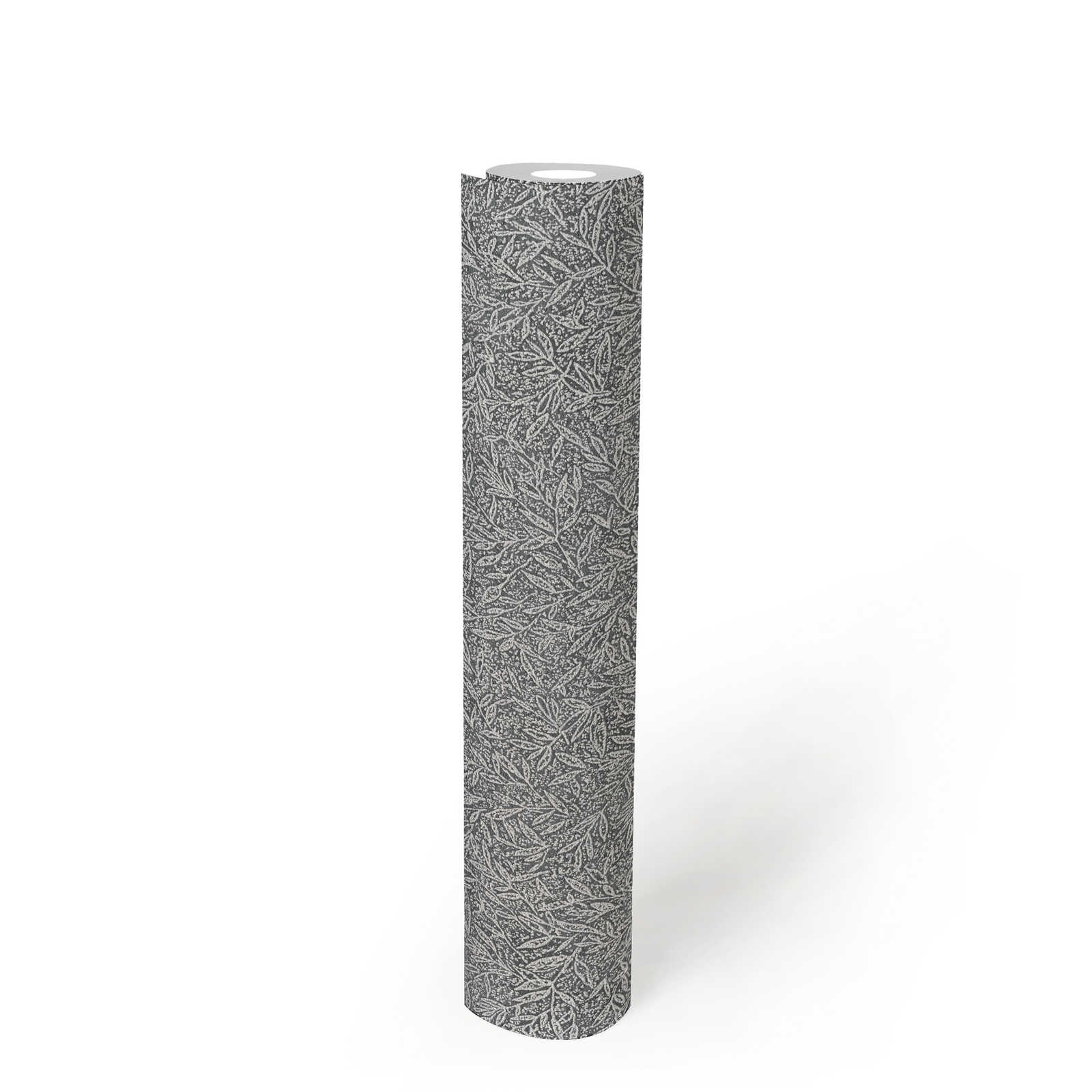             Mustertapete Botanical & Blätter Muster – Grau, Metallic
        