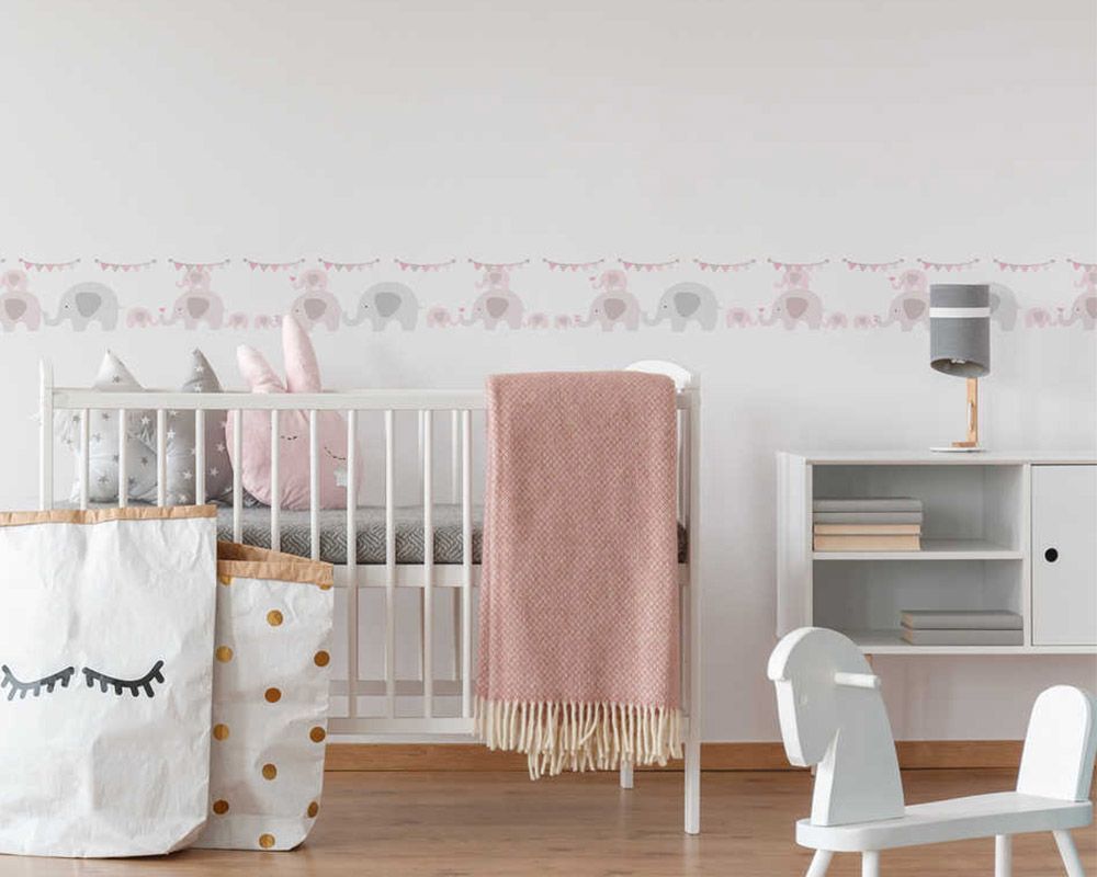 Kinderzimmer Bordüre im Mädchenzimmer AS403749