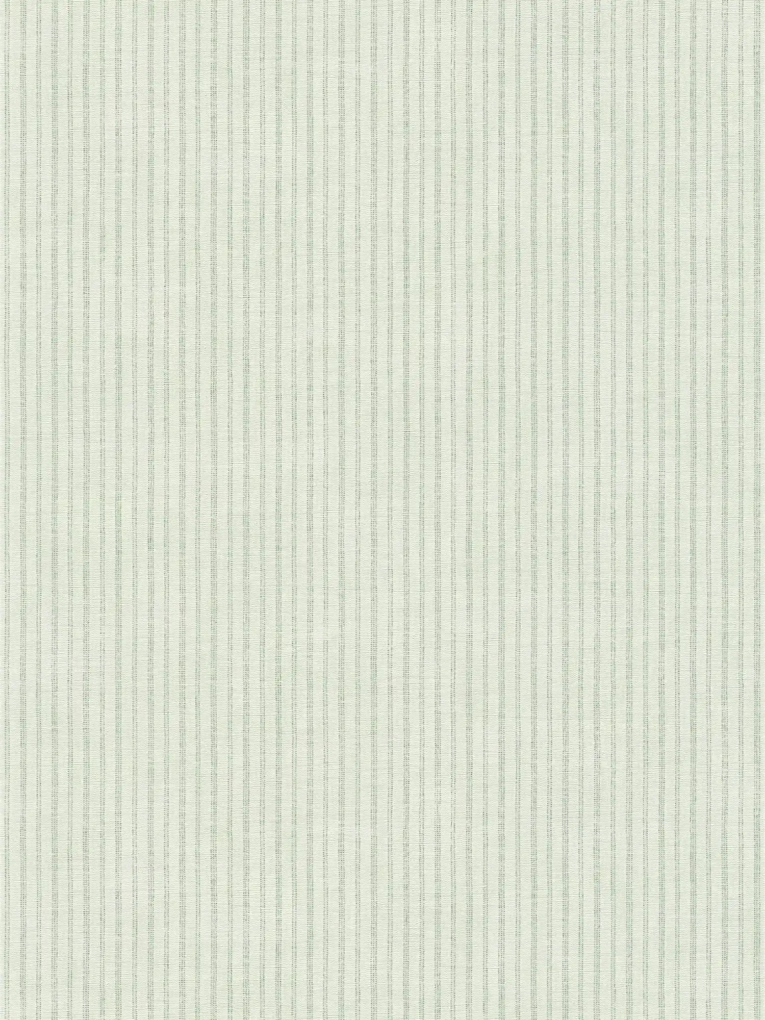         Country house striped wallpaper in vintage style - cream, green
    