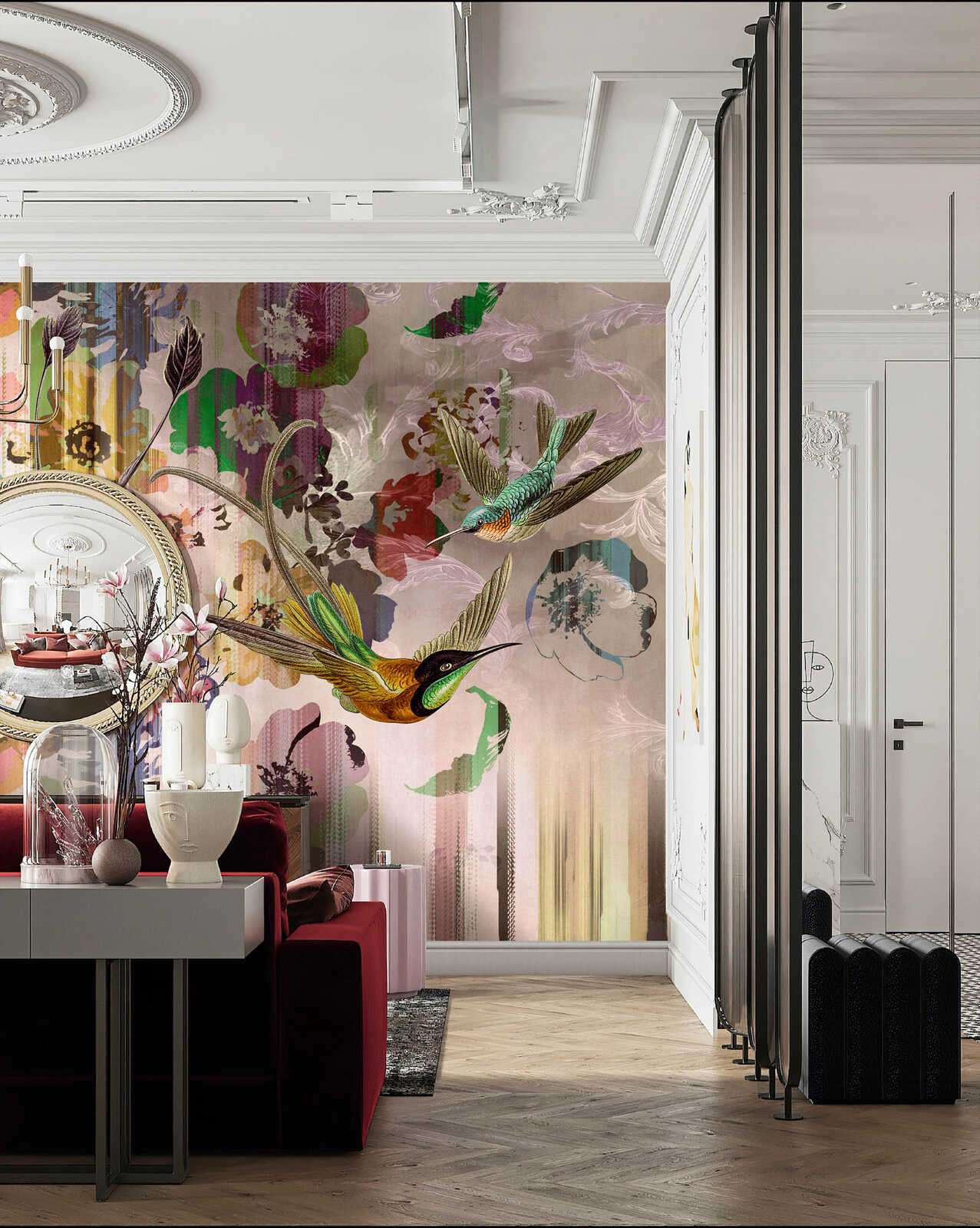 Drinnen, Innenarchitektur, Wohnzimmer, Gemälde, Foyer